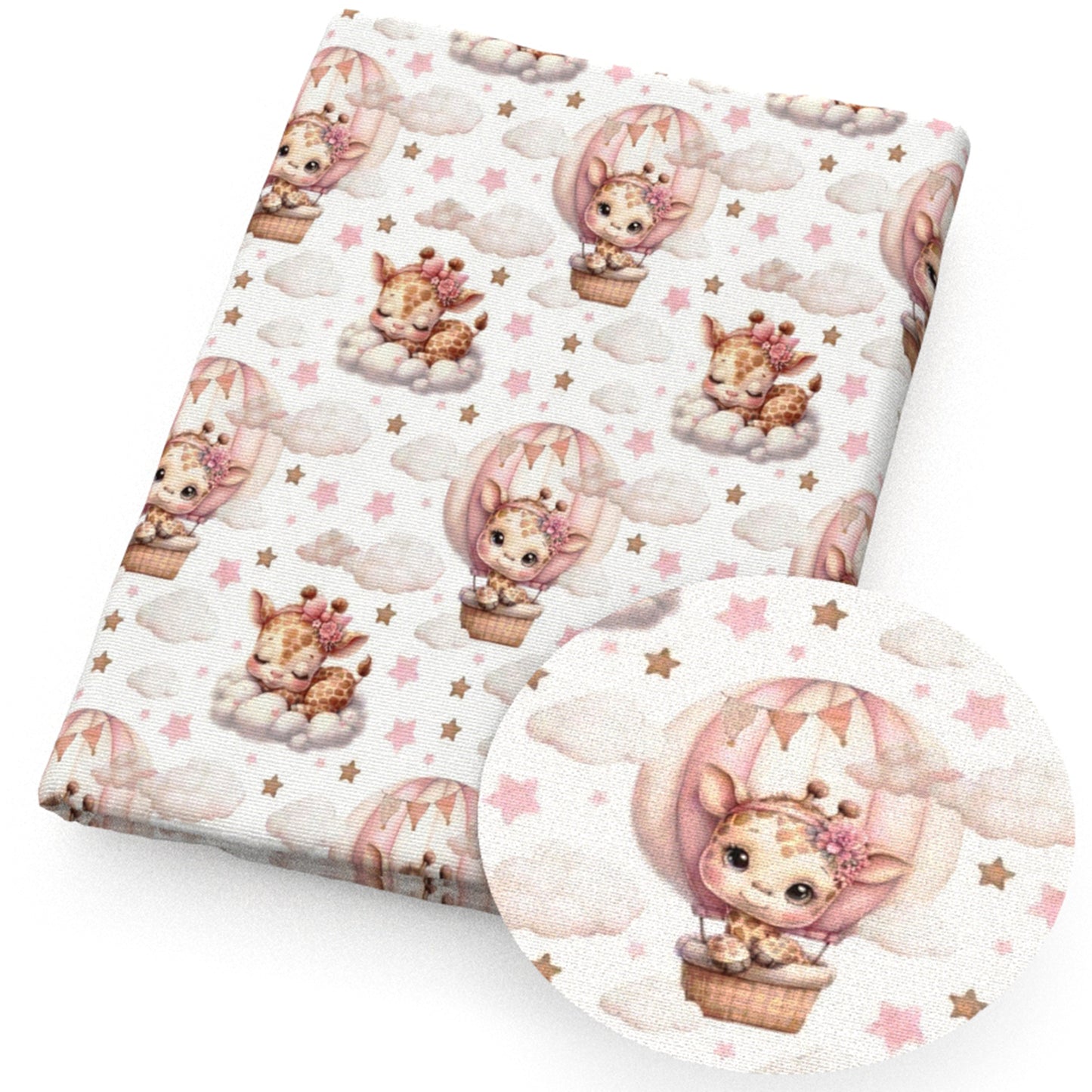deerreindeer giraffe cloud star starfish fire balloon fabric