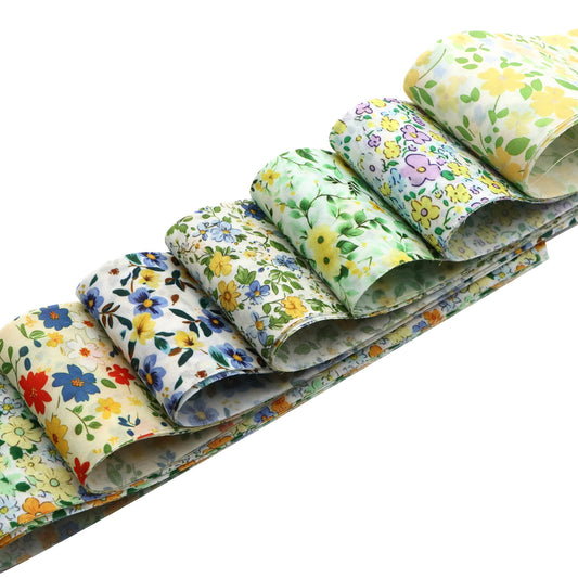 32Pc flower Combination 19.69x2.56inch(50x6.5cm), 100% Polyester Roll Fabric Strips, for Quilting DIY, Handicrafts and Blankets, Rugs, Interior Decoration, Home Decoration and Wallet Making 8 image 4 pcs each