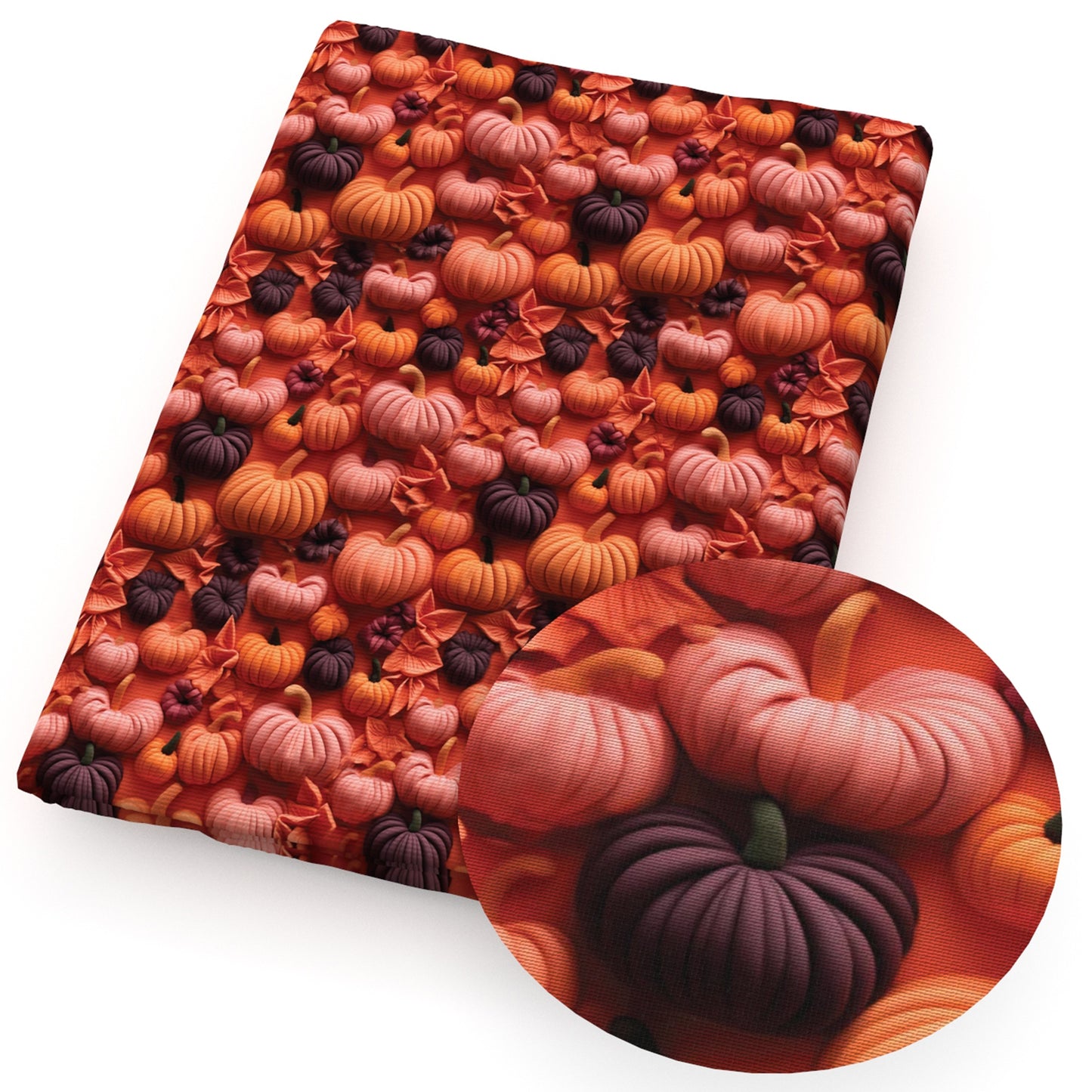 pumpkin imitation embroidery series halloween fabric