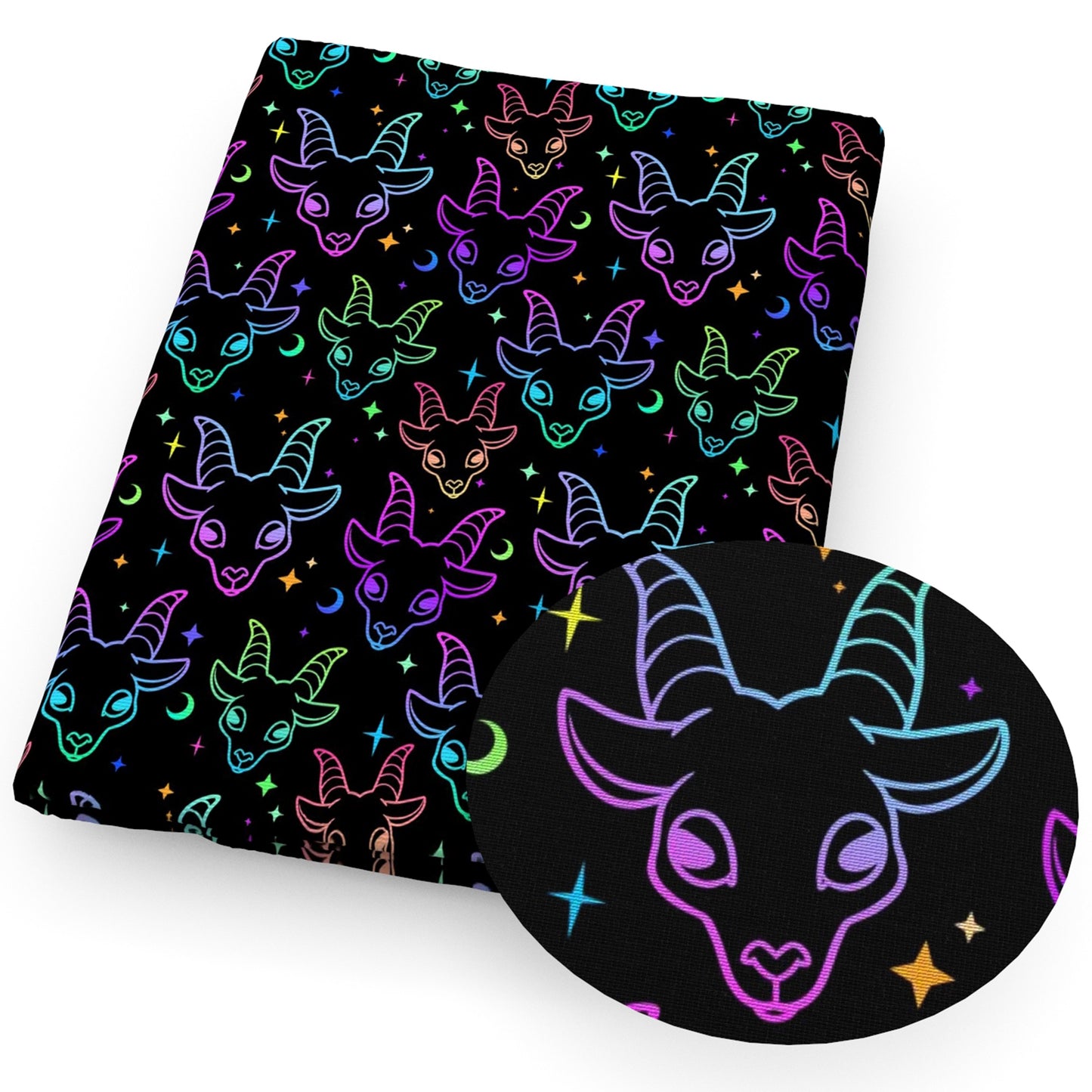 halloween star starfish sheep moon fabric