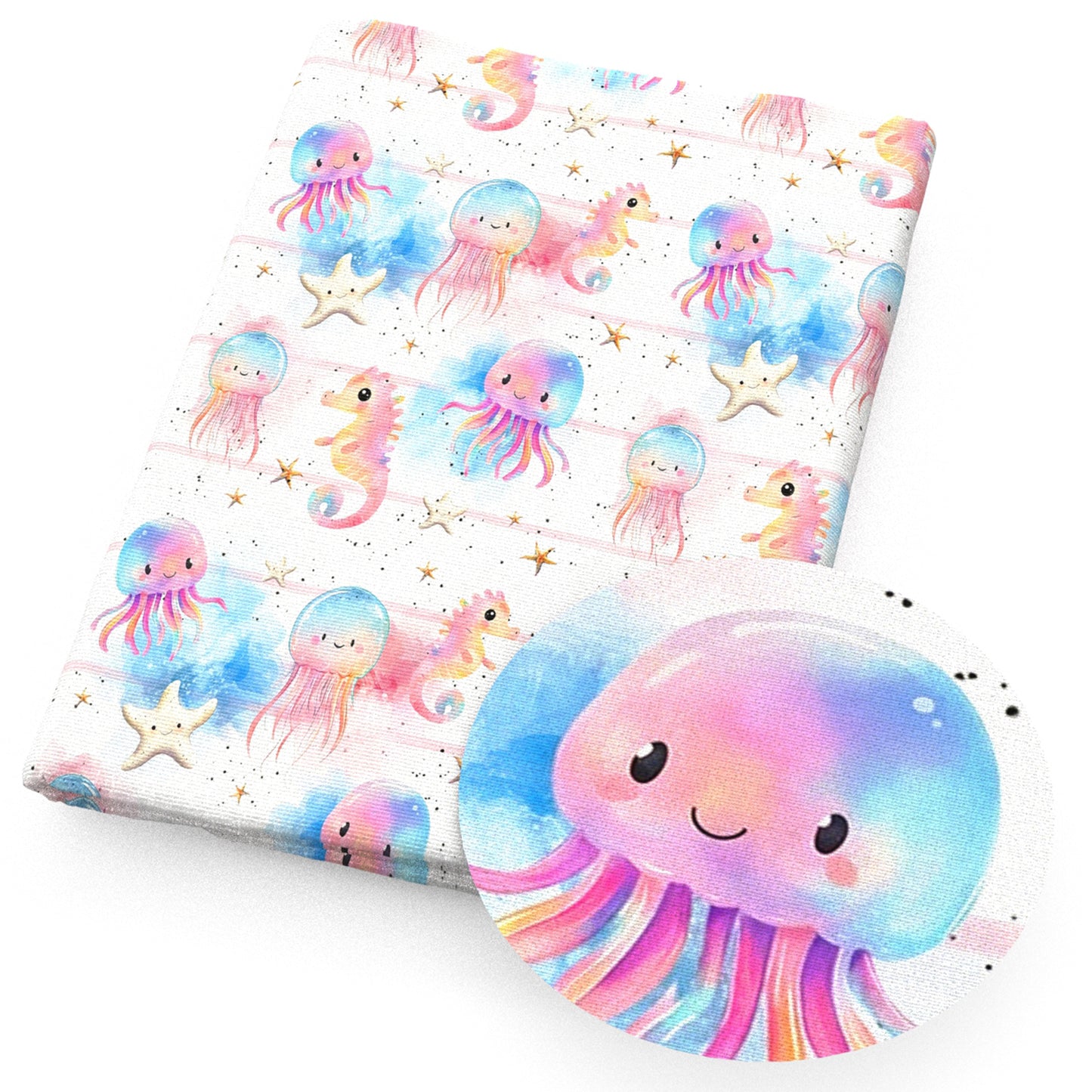 seahorse jellyfish star starfish fabric