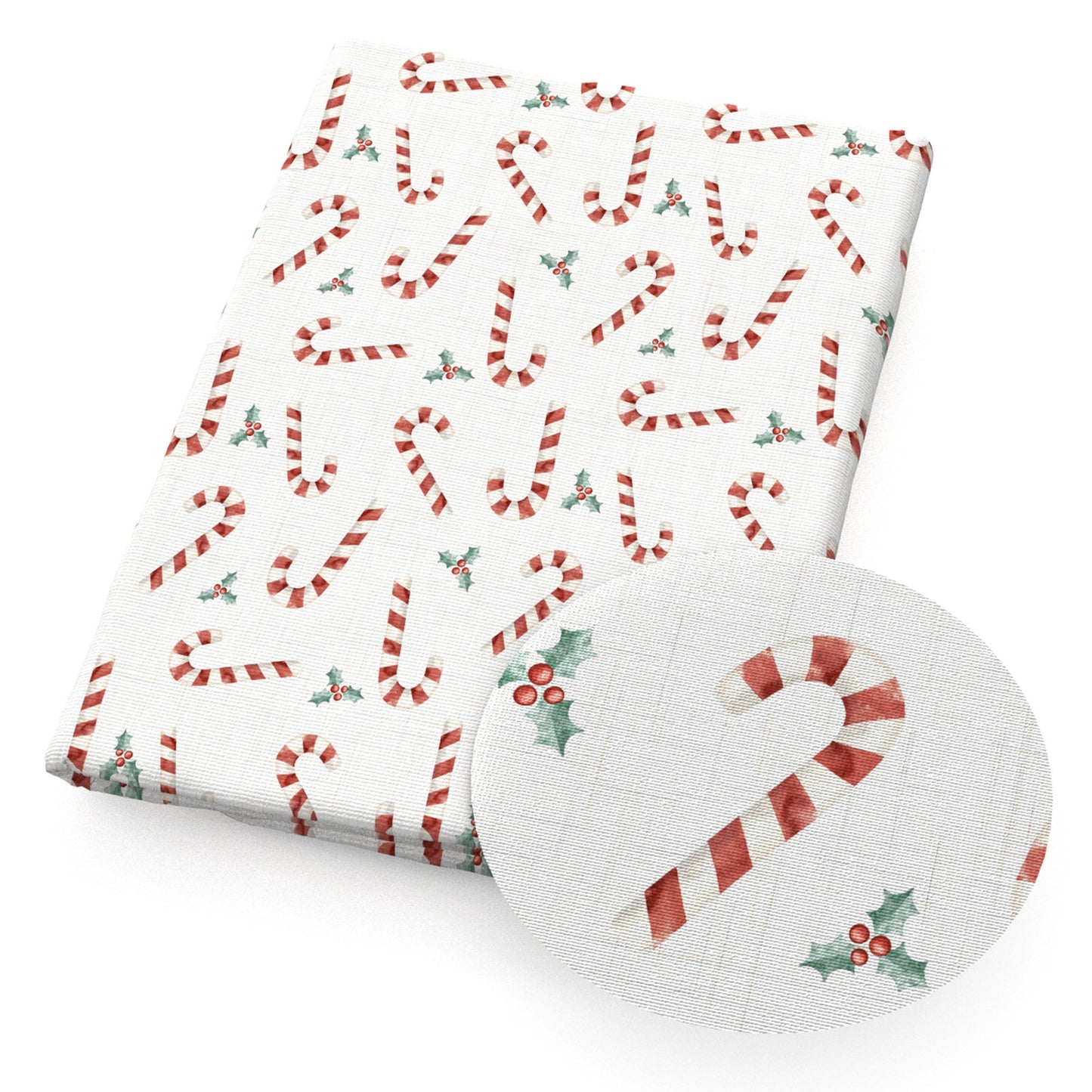 christmas day holly fabric