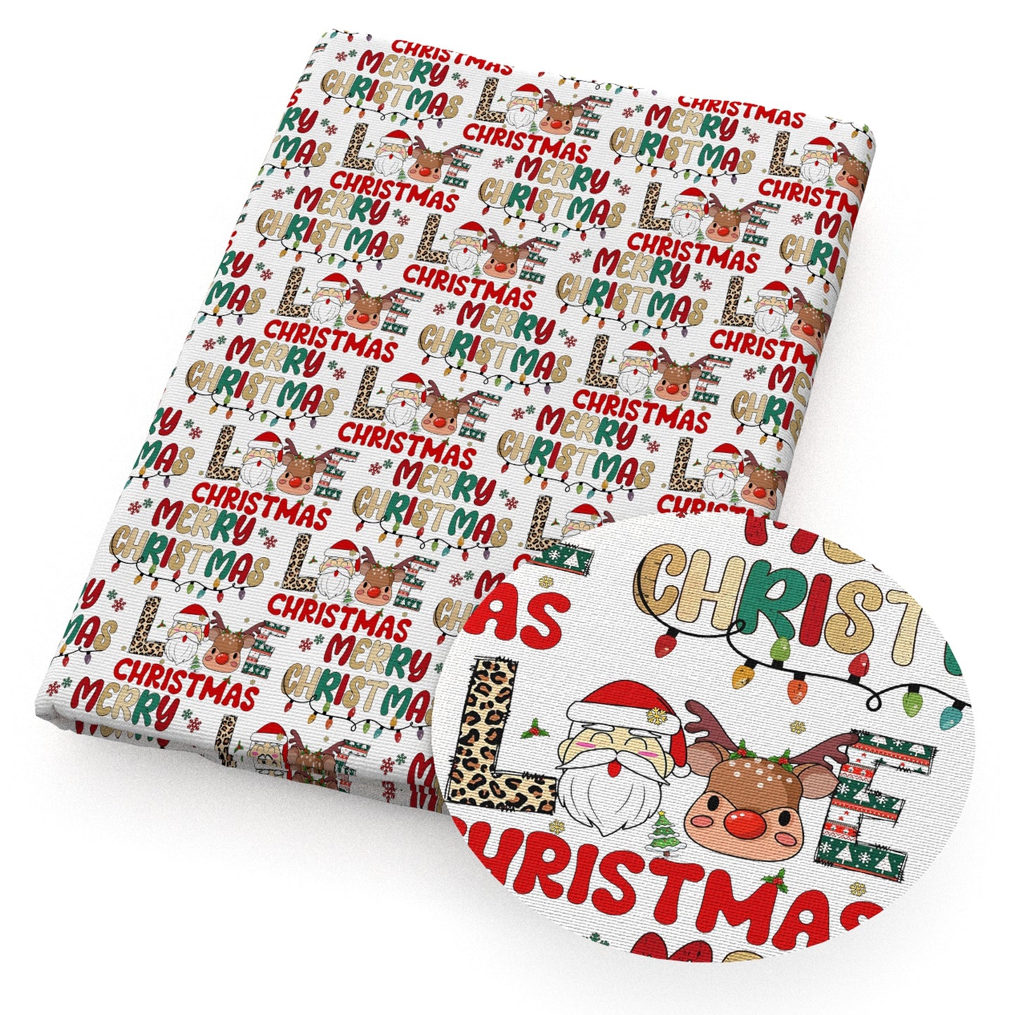 christmas day deerreindeer giraffe fabric