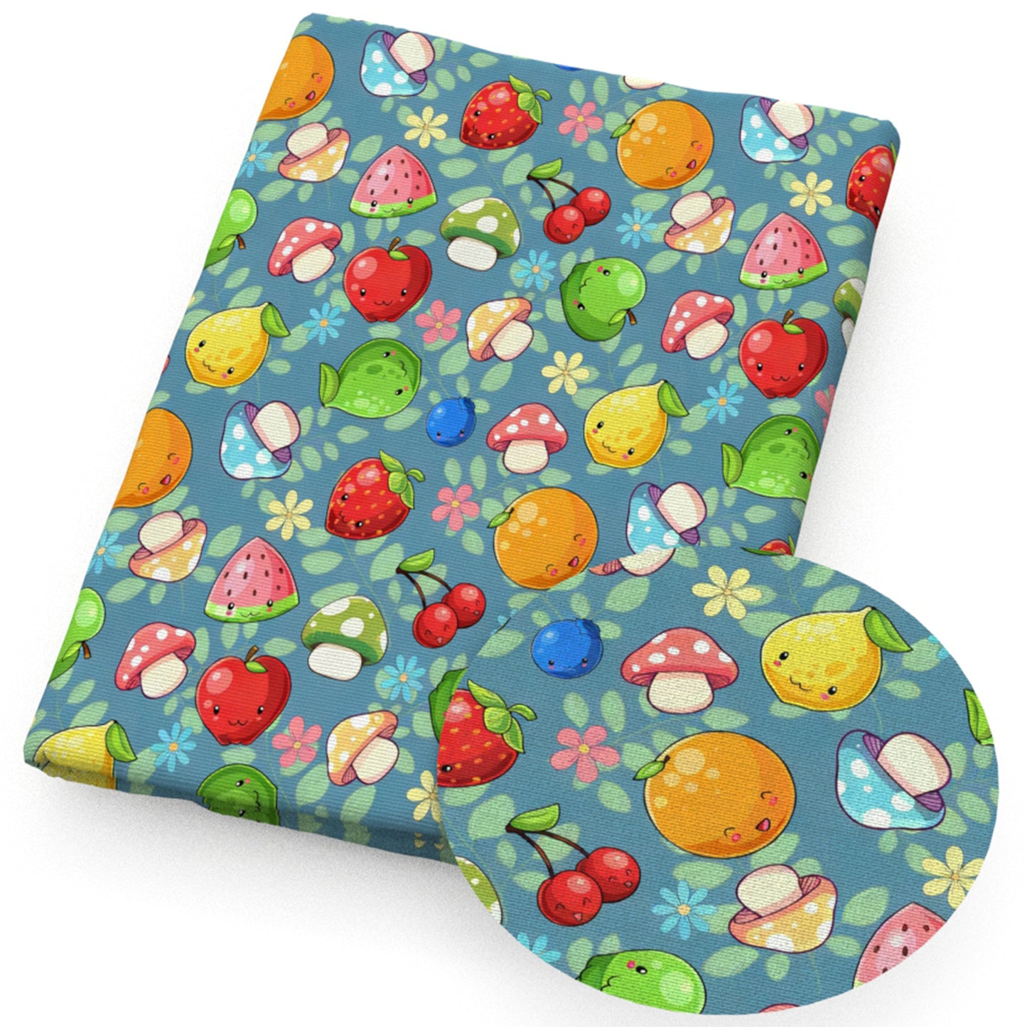 strawberry watermelon blueberry fabric