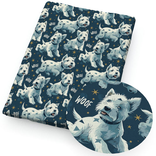 1pc dog Series Pattern Quilting Fabric-17.7x19.68inch(45x50cm) Polyester Craft Fabrics DIY Handmade Projects Doll Clothes Fabric Precut For Patchwork Craft(108gsm)