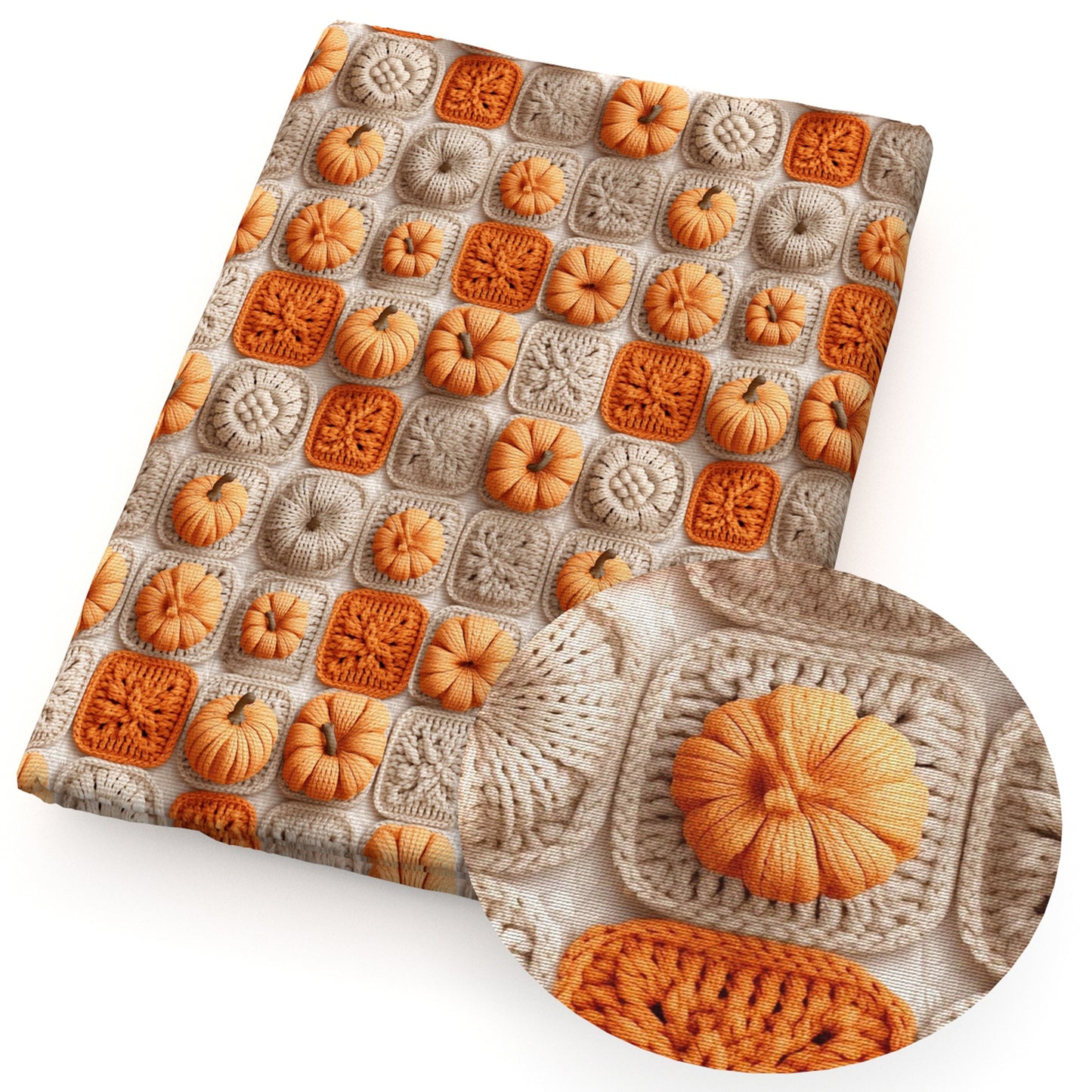 imitation embroidery series pumpkin fallautumn fabric