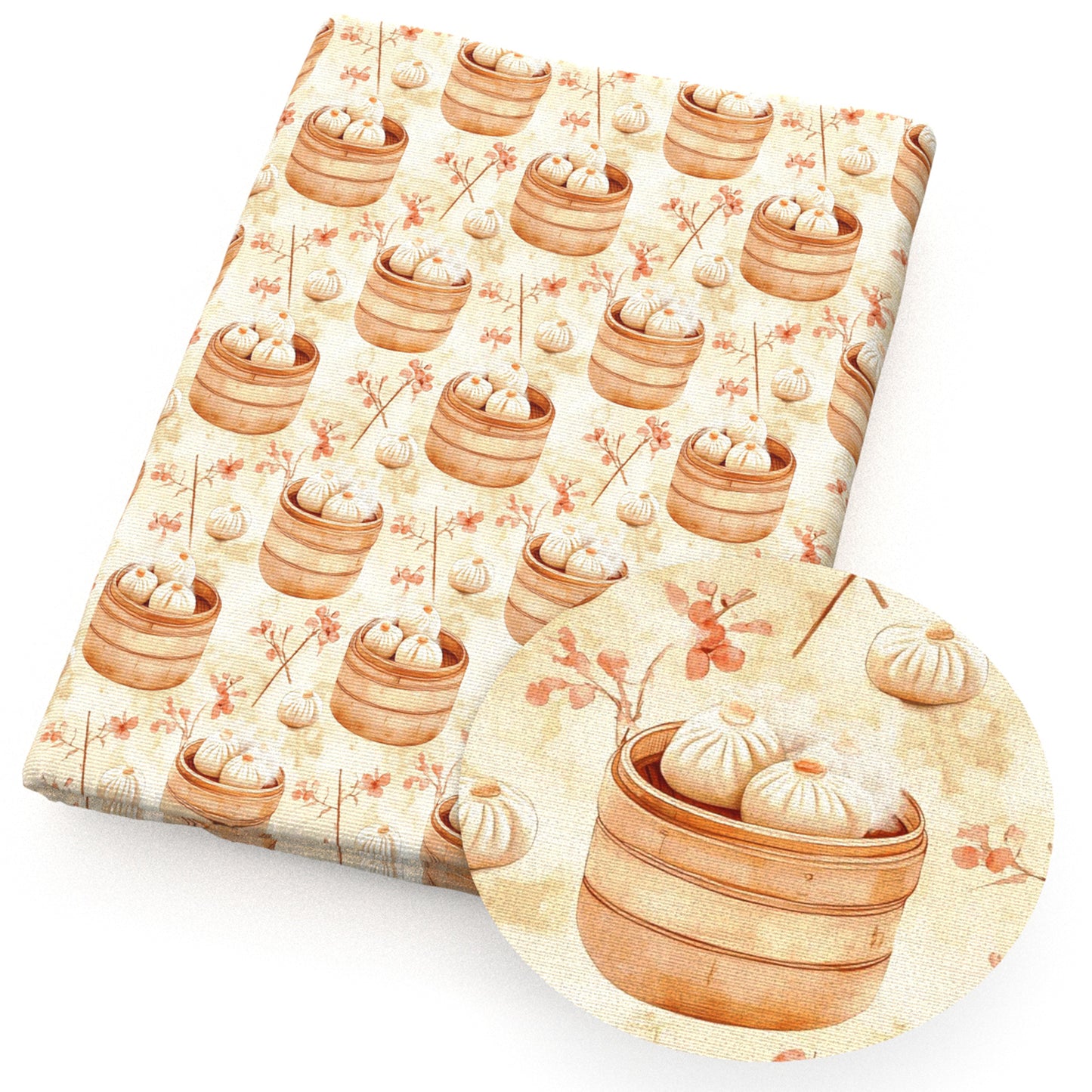 bread food flowerfloral fabric