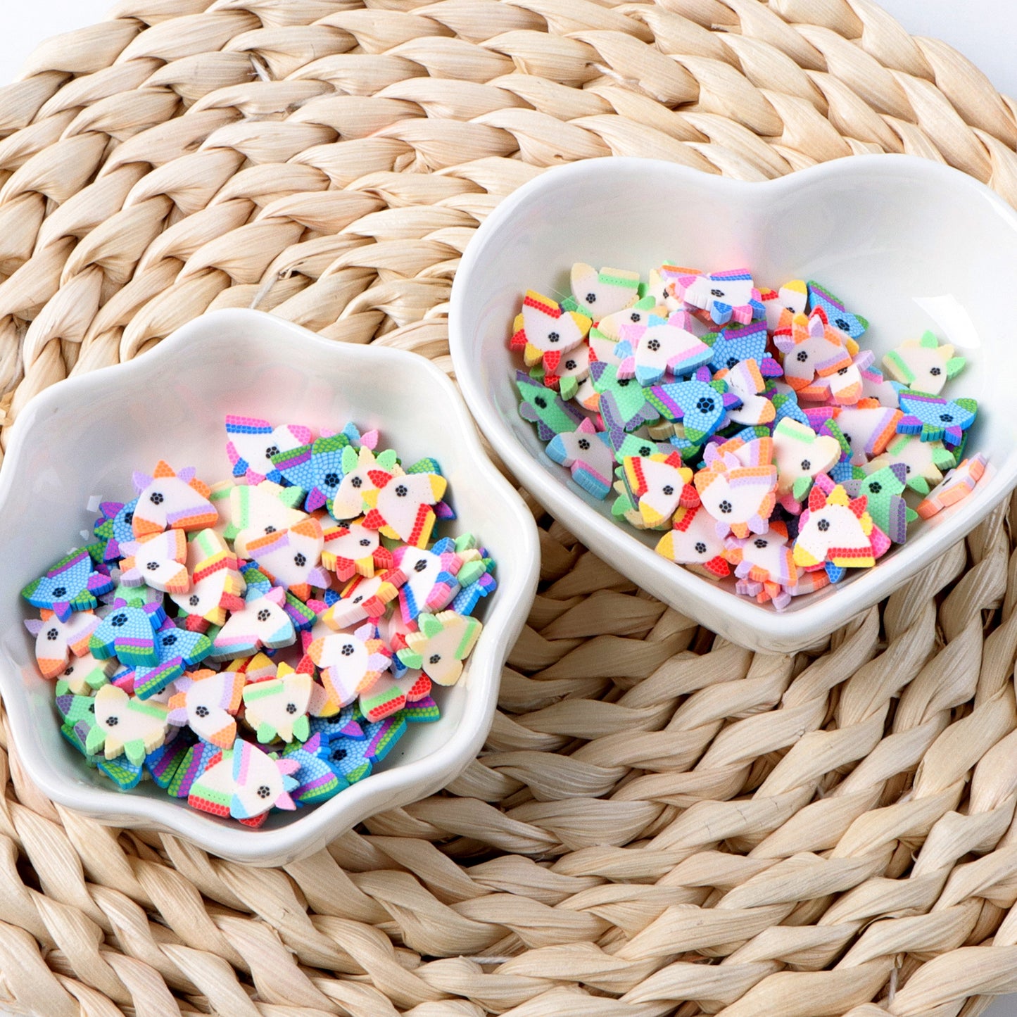 10g/pack Animal Series Nail Art Polymer Clay Slices - Unicorn Shaped,Unscented - Slime Charms for Resin, Lip Gloss DIY, Nail Art & Crafts