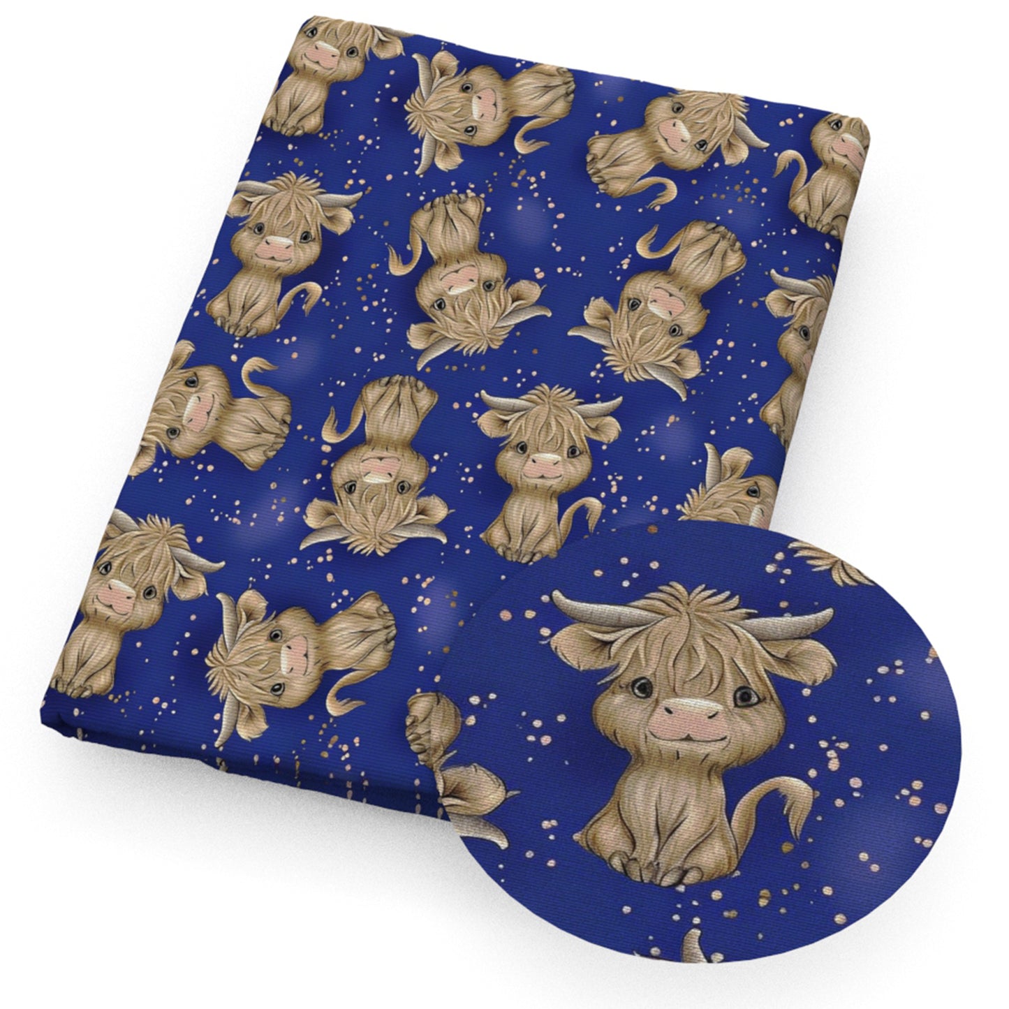 cow dots spot fabric