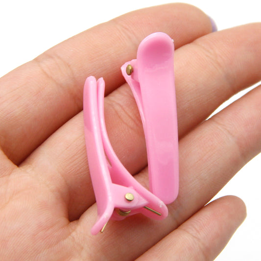 10Pcs Classic Fresh Candy Colors Plastic Hair Clips for Women and Girls, Casual Leisure Hair Accessories with Gift Photo Props