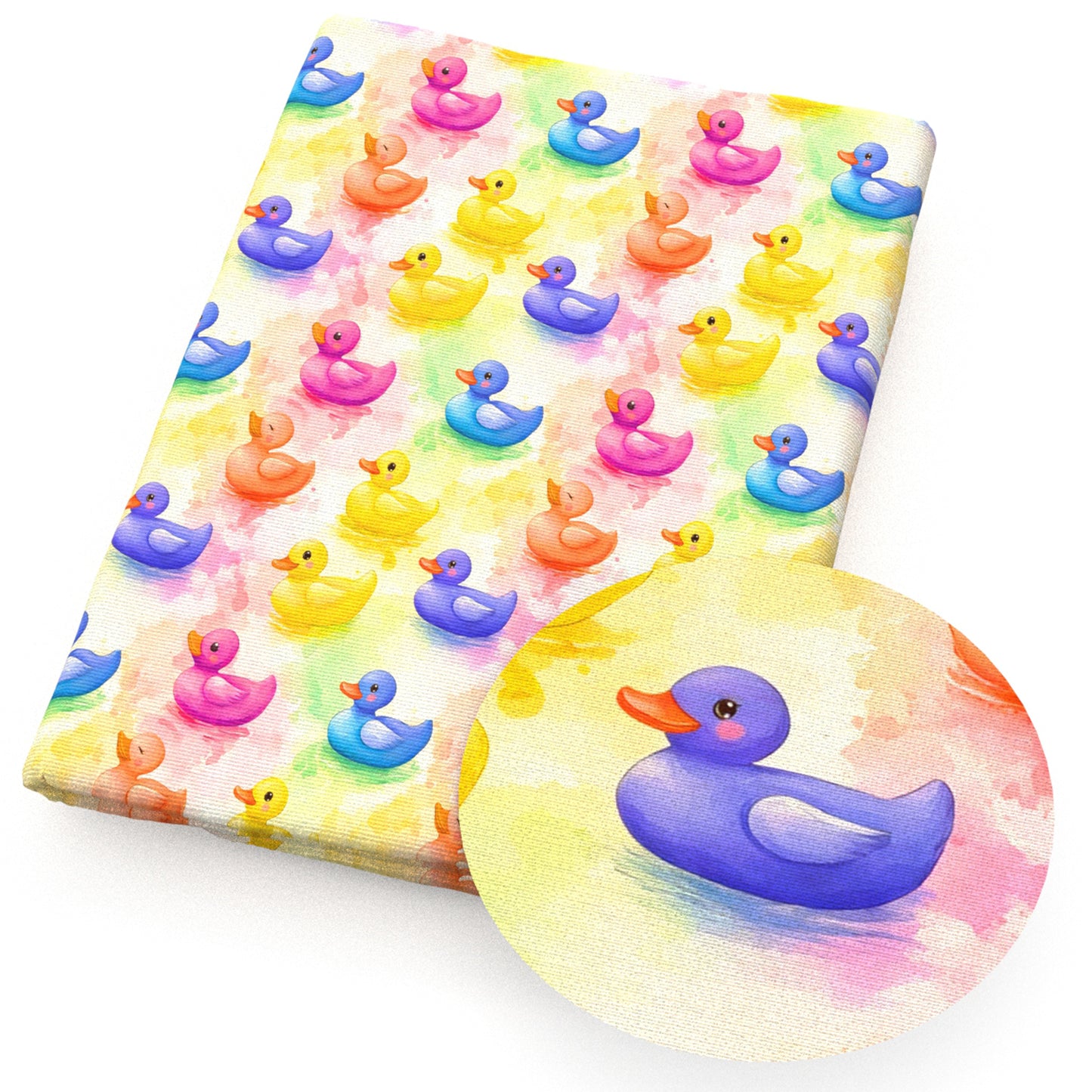 duck rainbow color fabric