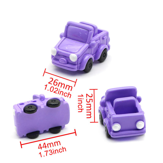 1Pc Miniature Car Statue - Mini Truck Bus Sculpture for Moss Micro Landscape, Resin DIY Landscaping Ornament, Outdoor Decor for Garden, Patio, or Yard