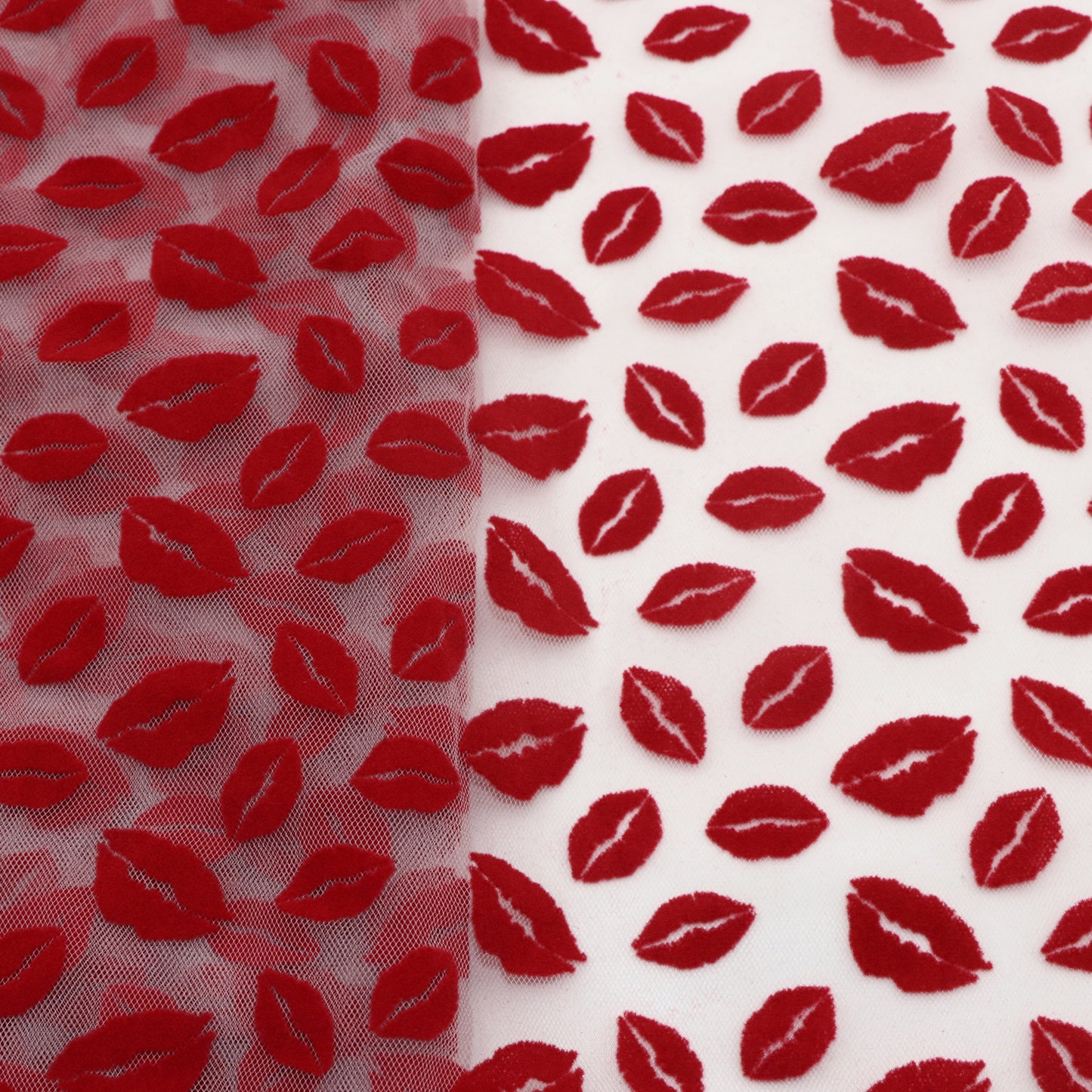 velvet Valentine's Day fabric