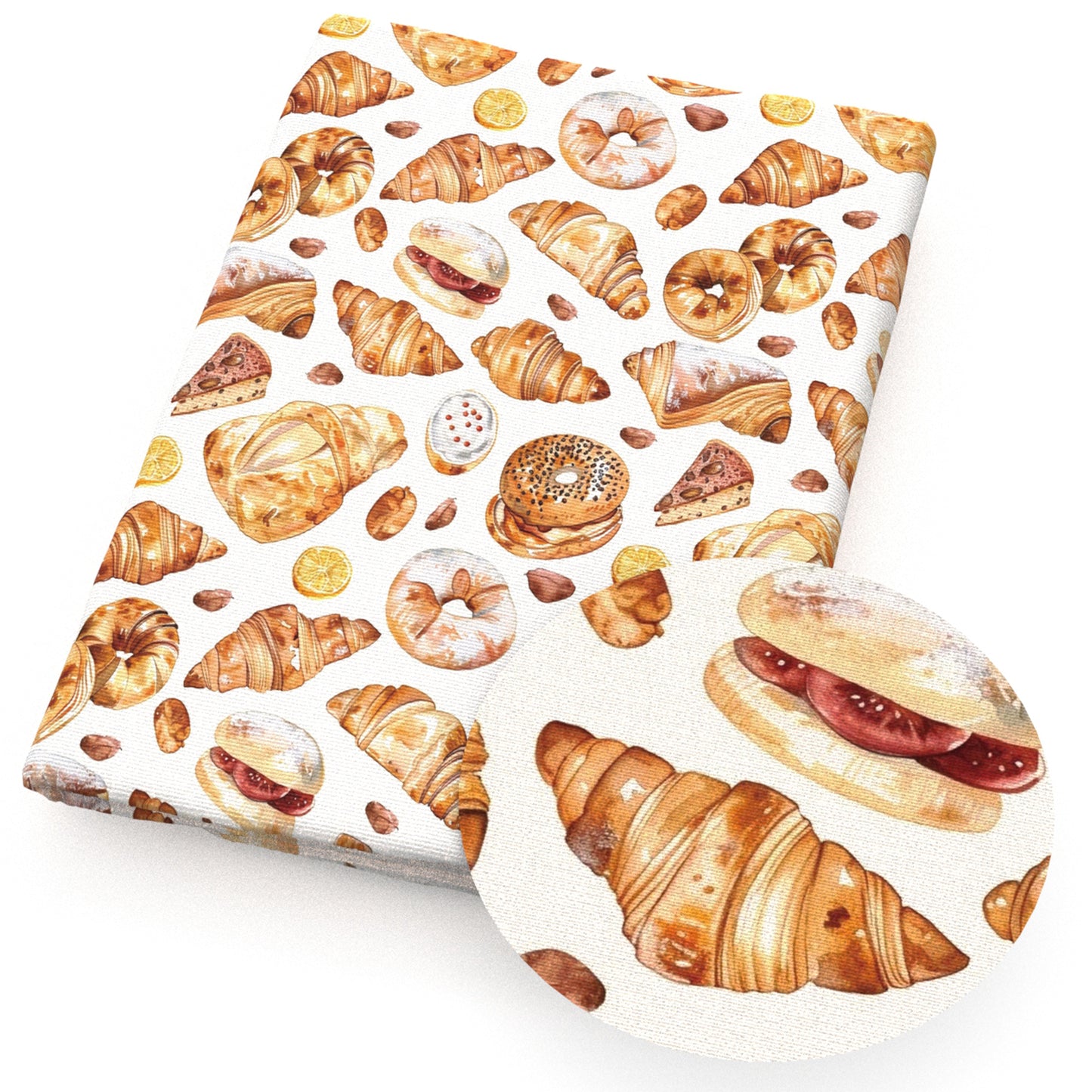 sandwich donuts bread food fabric