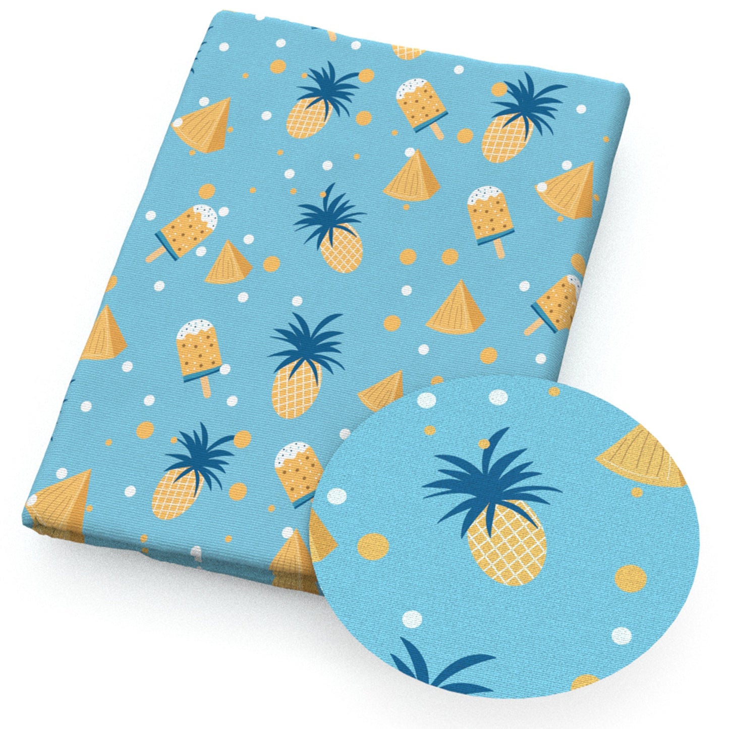 dots spot pineapple popsicle sticksice cream sticks fabric