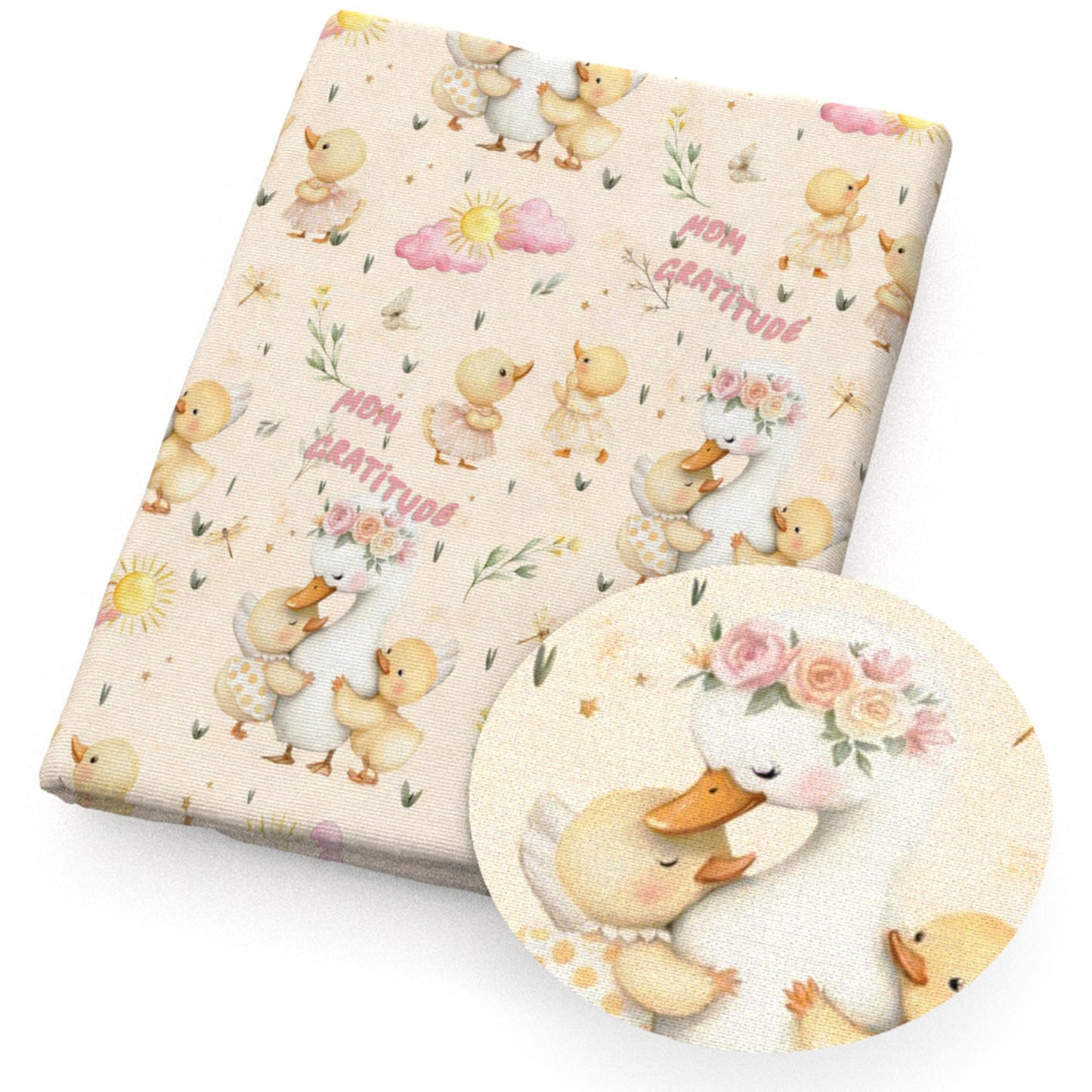duck cloud butterfly fabric