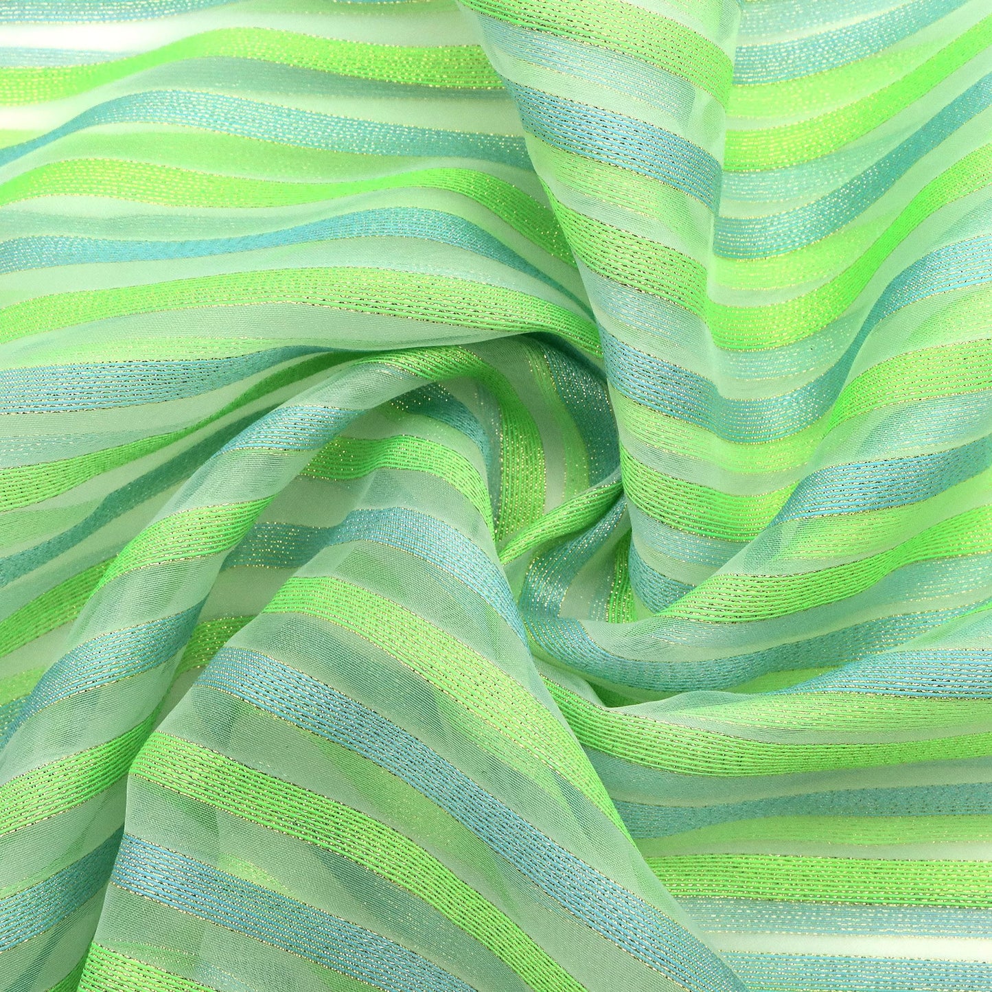 1Pc solid stripe Printed Premium Organza Fabric - 59x19.68inch(150x50cm) 100%polyester Pre-cut Fabric,Perfect for DIY Sewing,Bags,Party Decor, Tablecloths, Gift Wrapping,Cushions & Furniture Covers