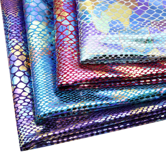 1Pc 59x19.68inch(150x50cm) Colourful Golden Hot Stamping Snake Pattern fabric, Suitable For Handmade DIY Party Decoration, Background Decoration, Table Decoration Fabrics And Other Multi-purpose