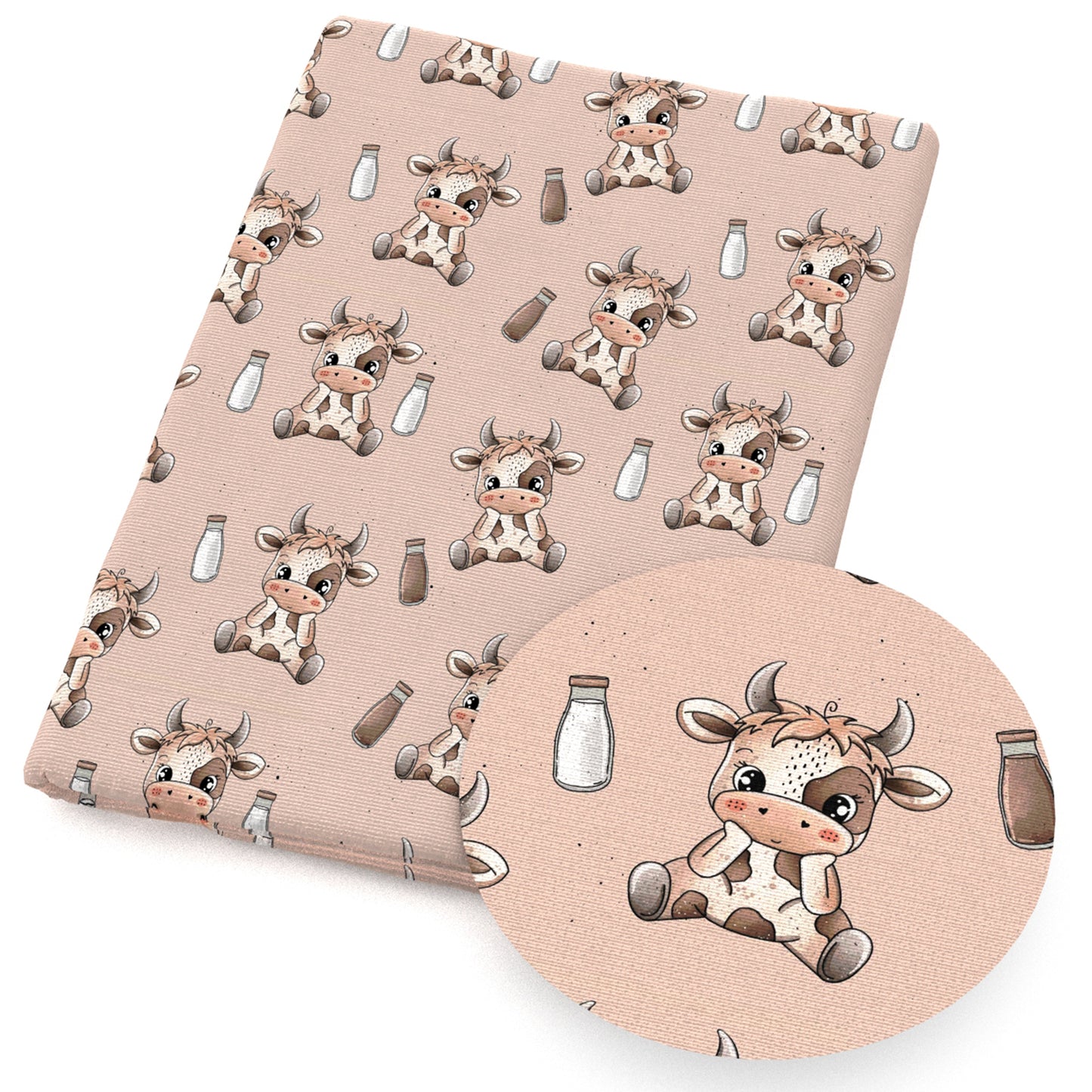 cow milk animals fabric