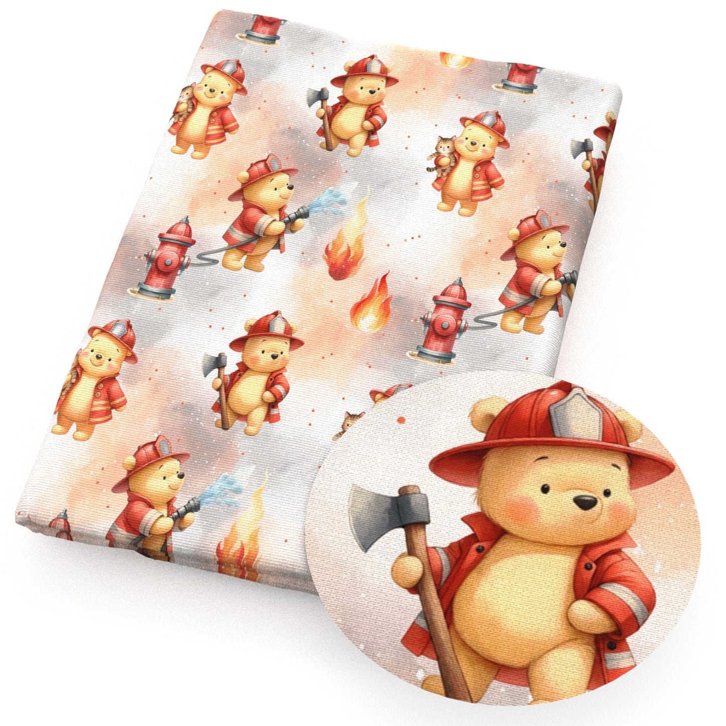 fire truckfire hydrantfiremen firework fabric
