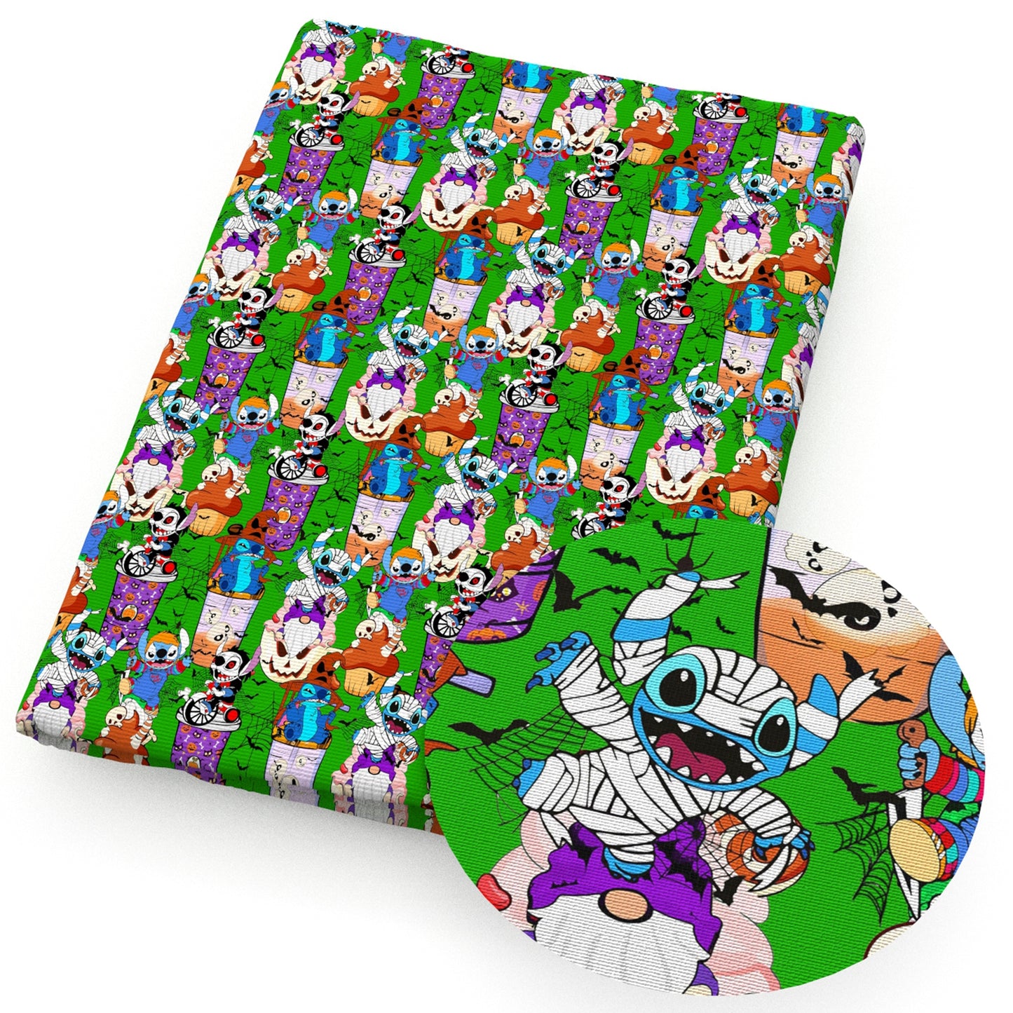 halloween cartoon fabric