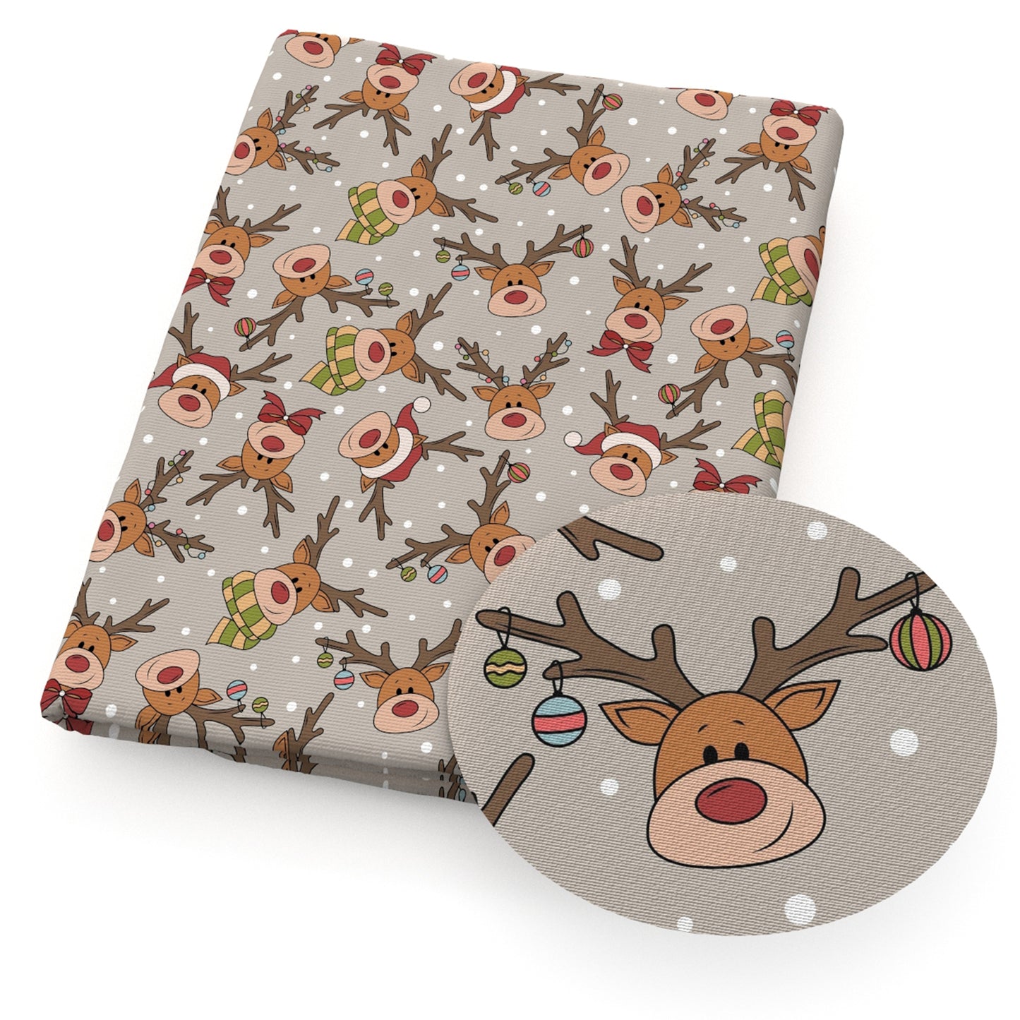 christmas day deerreindeer giraffe fabric
