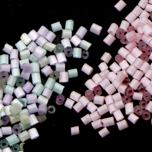 10g/pack H/0 Cylinder Miyuki Seed Beads Plain Solid Color Loose Spacer Acrylic Beads with Hole for Jewelry Making DIY Bracelet Necklace Chain Earrings Charm Bangle Decors Craft Accessorie