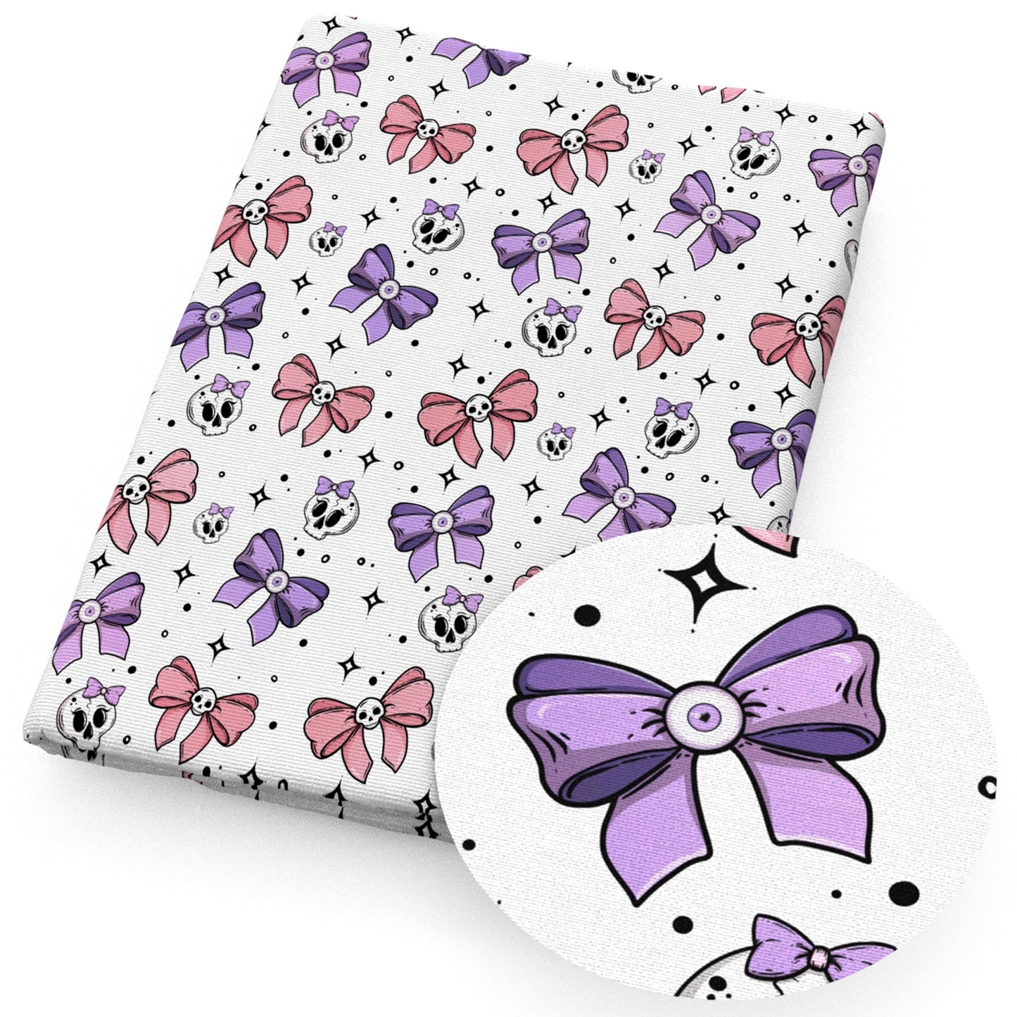 halloween bowknotbows skull ghost skeleton bones fabric
