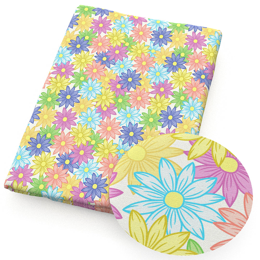 flowerfloral daisy fabric
