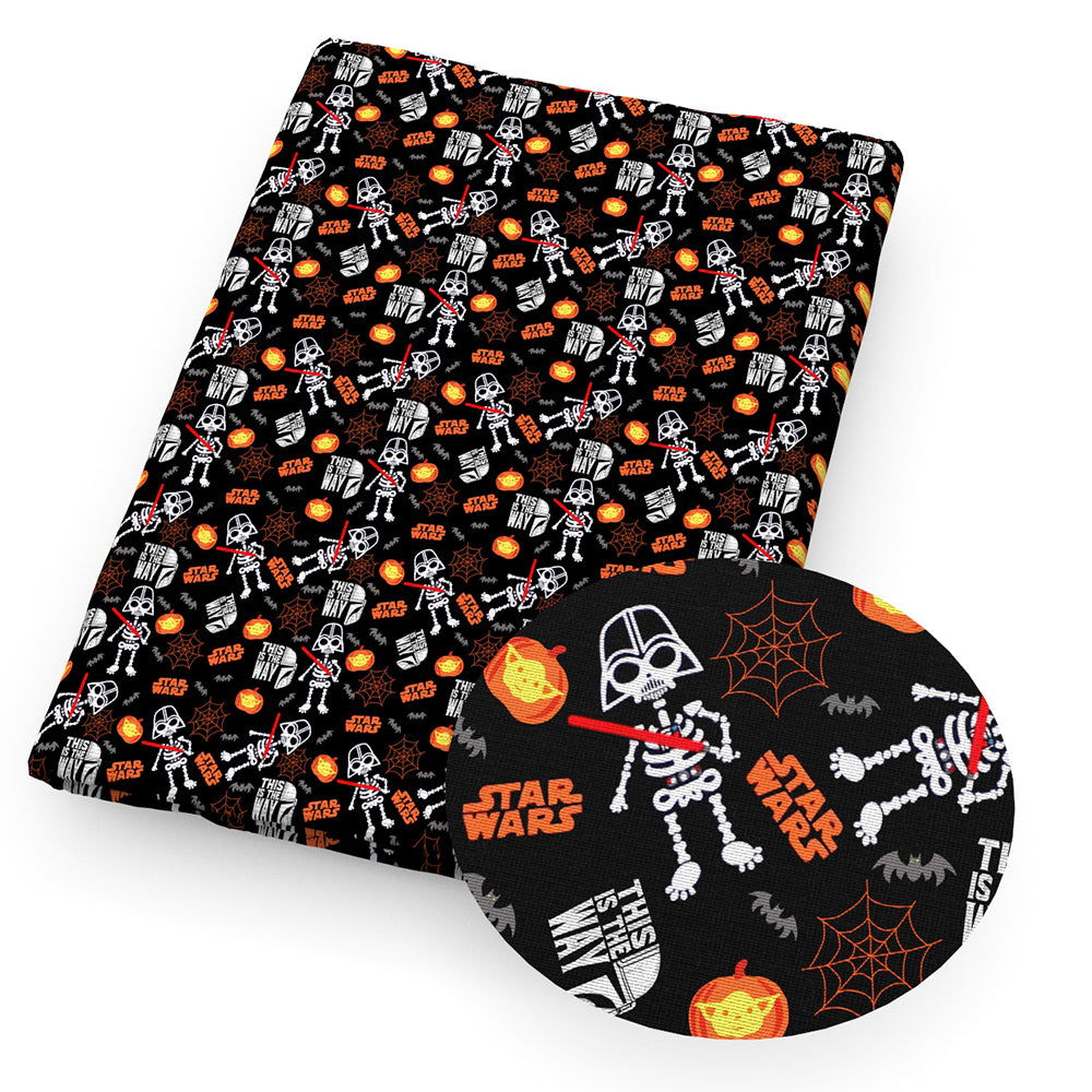 halloween pumpkin spiderspider web fabric