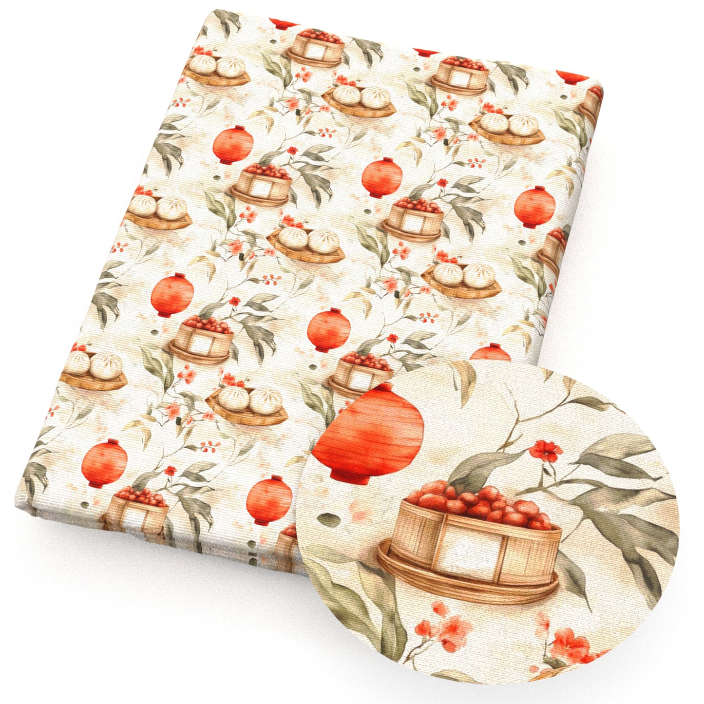 lantern flowerfloral food fabric