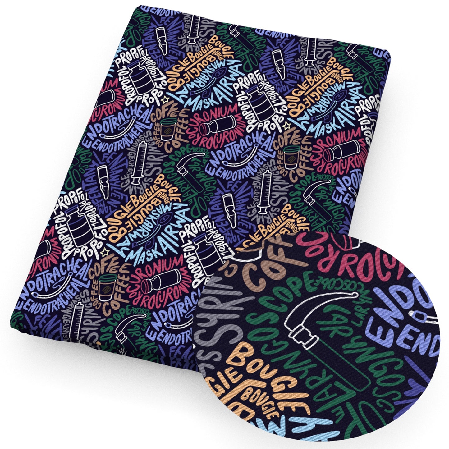 medical design theme fabric