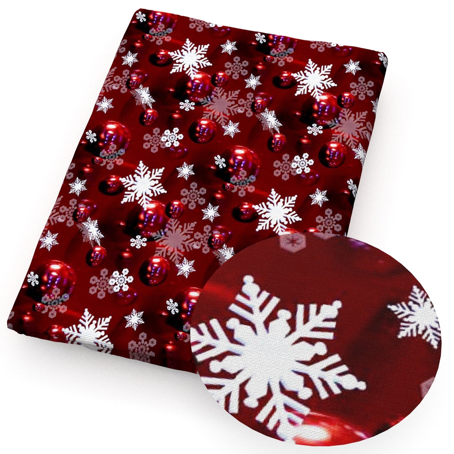 christmas day snowflakesnow fabric