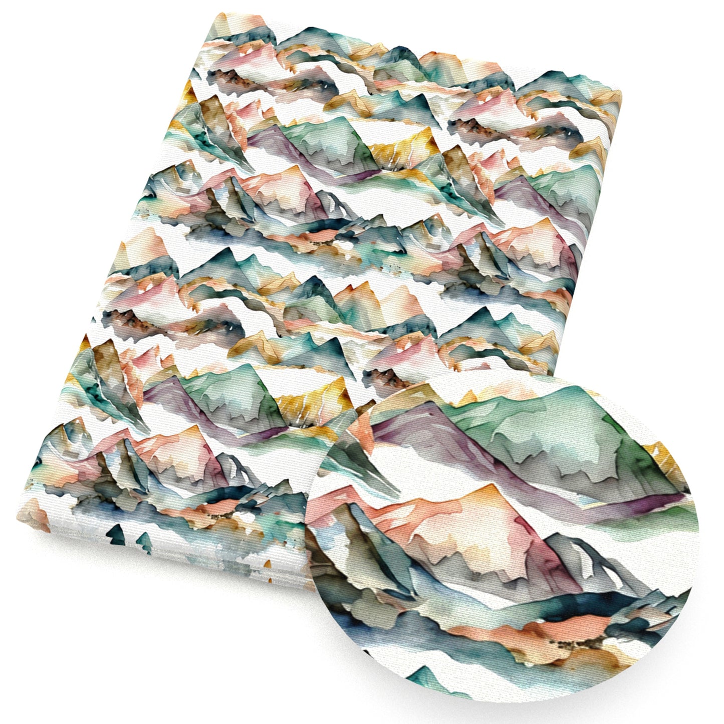 paint splatter mountain fabric