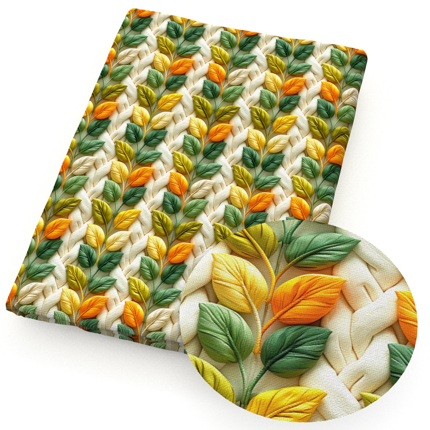 imitation embroidery series leaf leaves tree fabric