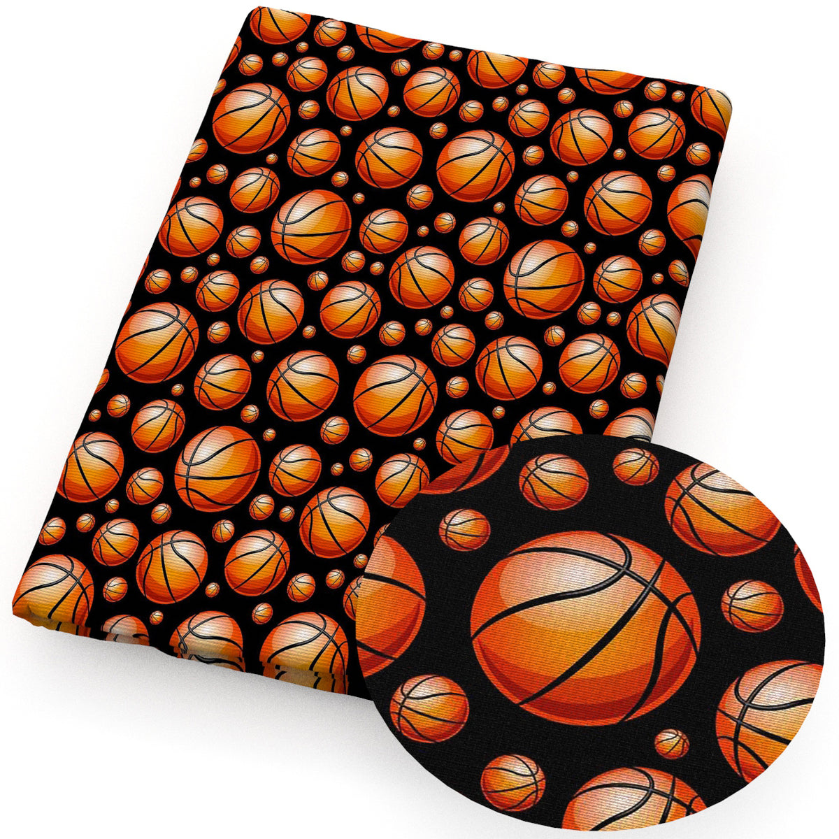 basketball pattern sports teams fabric