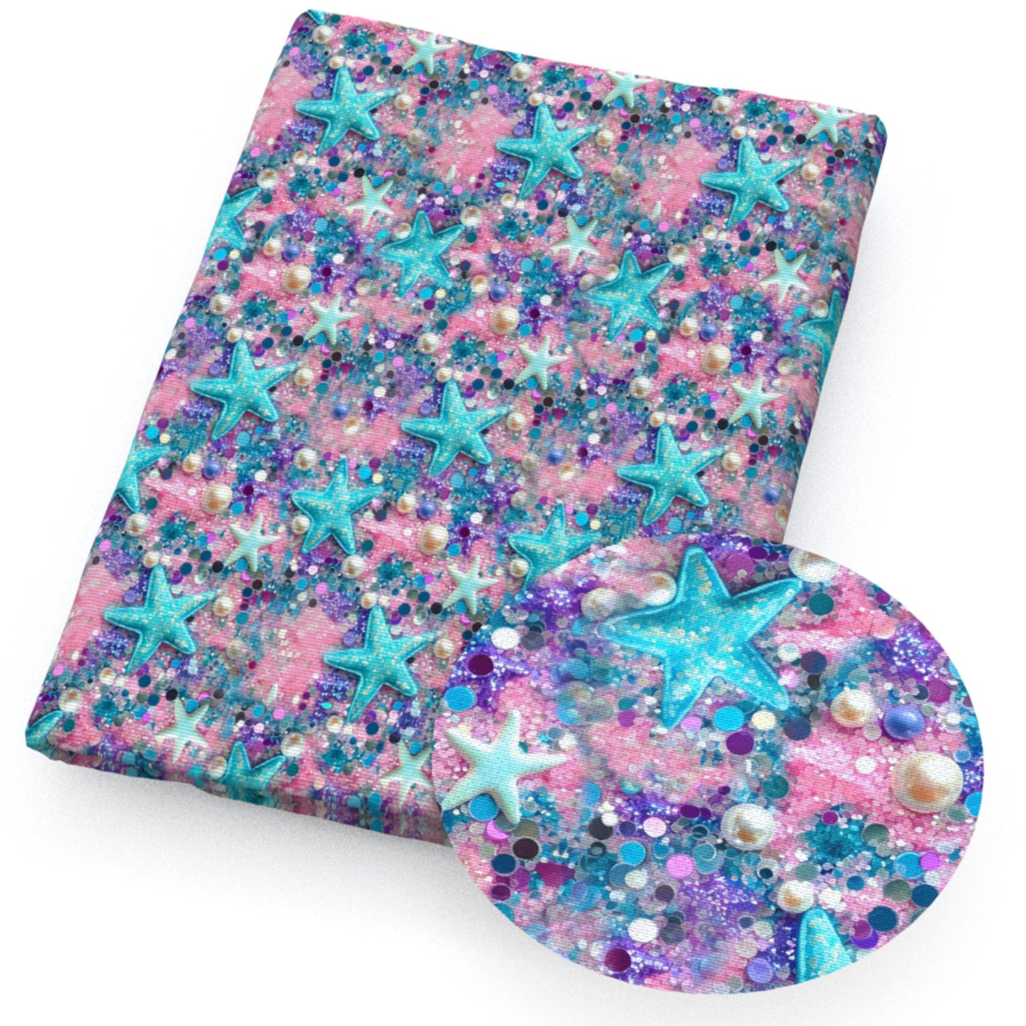 star starfish pearl sequins paillettespangles fabric