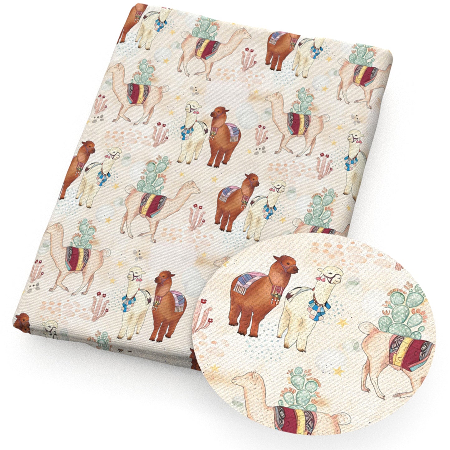 alpacalama the cactus fabric