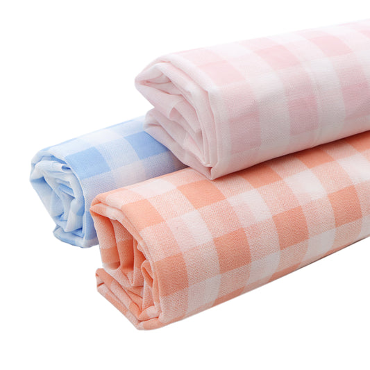 1pc Plaid, Grid, Gingham 59x19.68inch(150x50cm) Quilting Fabric chiffon fabric Craft Fabrics DIY Handmade Projects Precut For Patchwork Craft