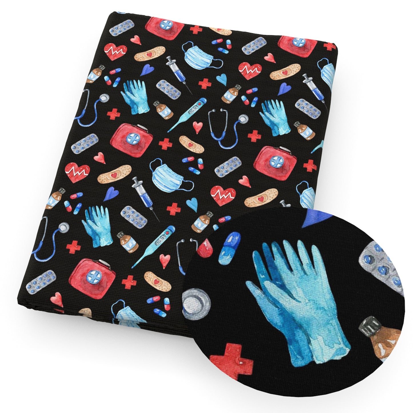 medical design theme fabric