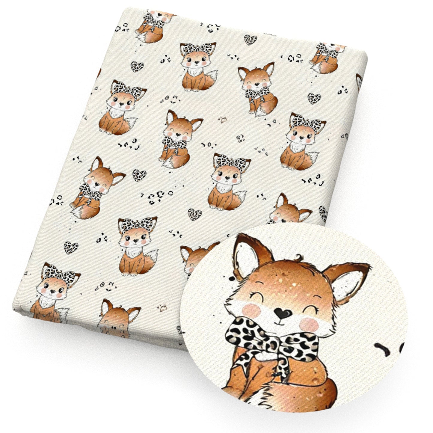 leopard cheetah bowknotbows fox fabric