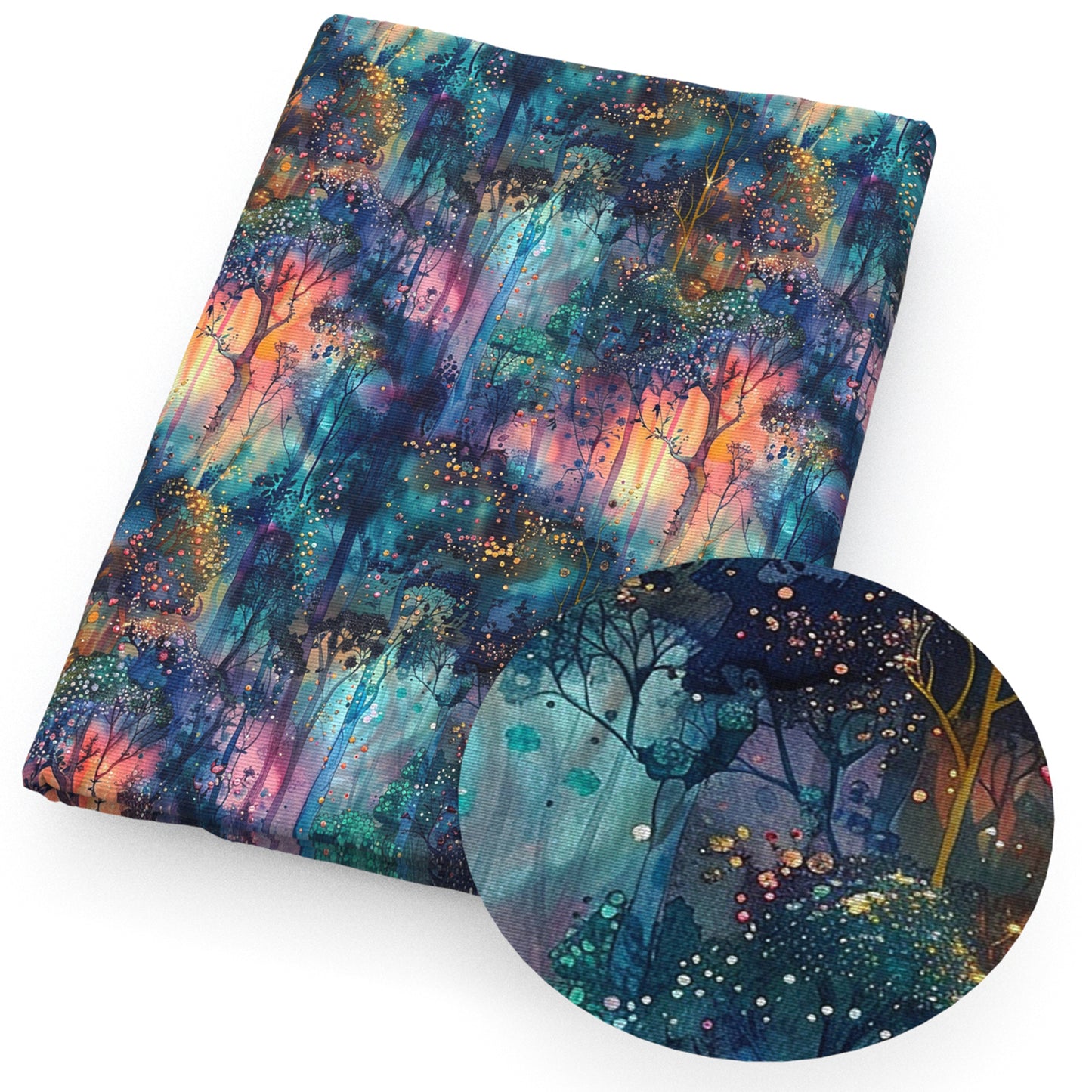 leaf leaves tree flowerfloral pink series color series fabric