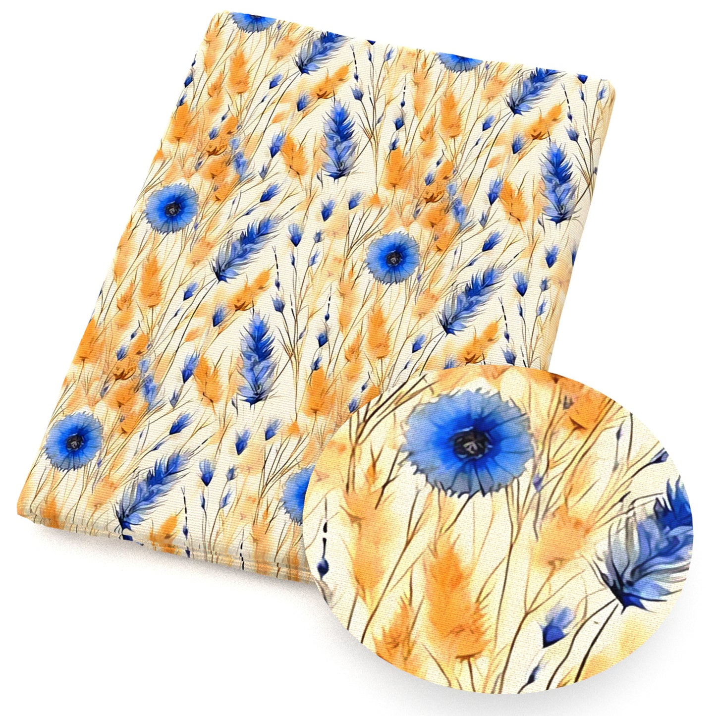 flowerfloral dandelion fabric