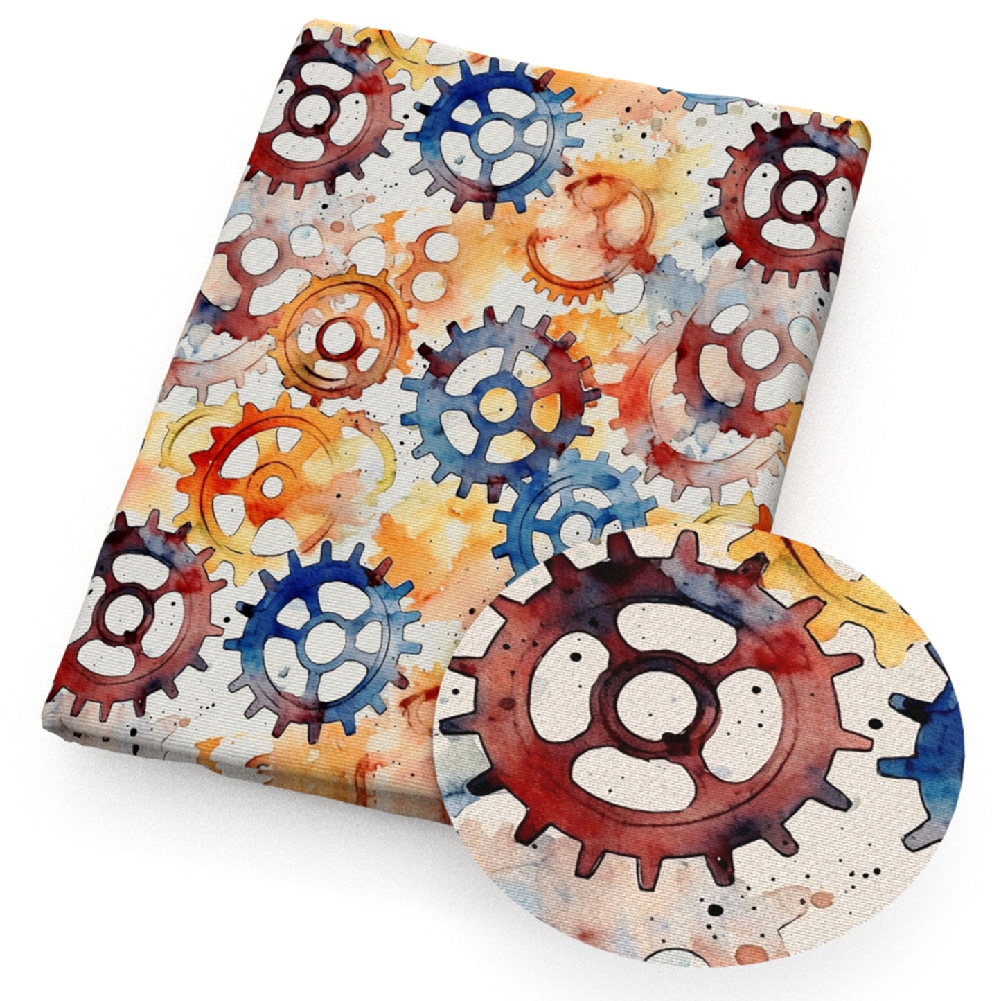 gearwheel tie dye fabric