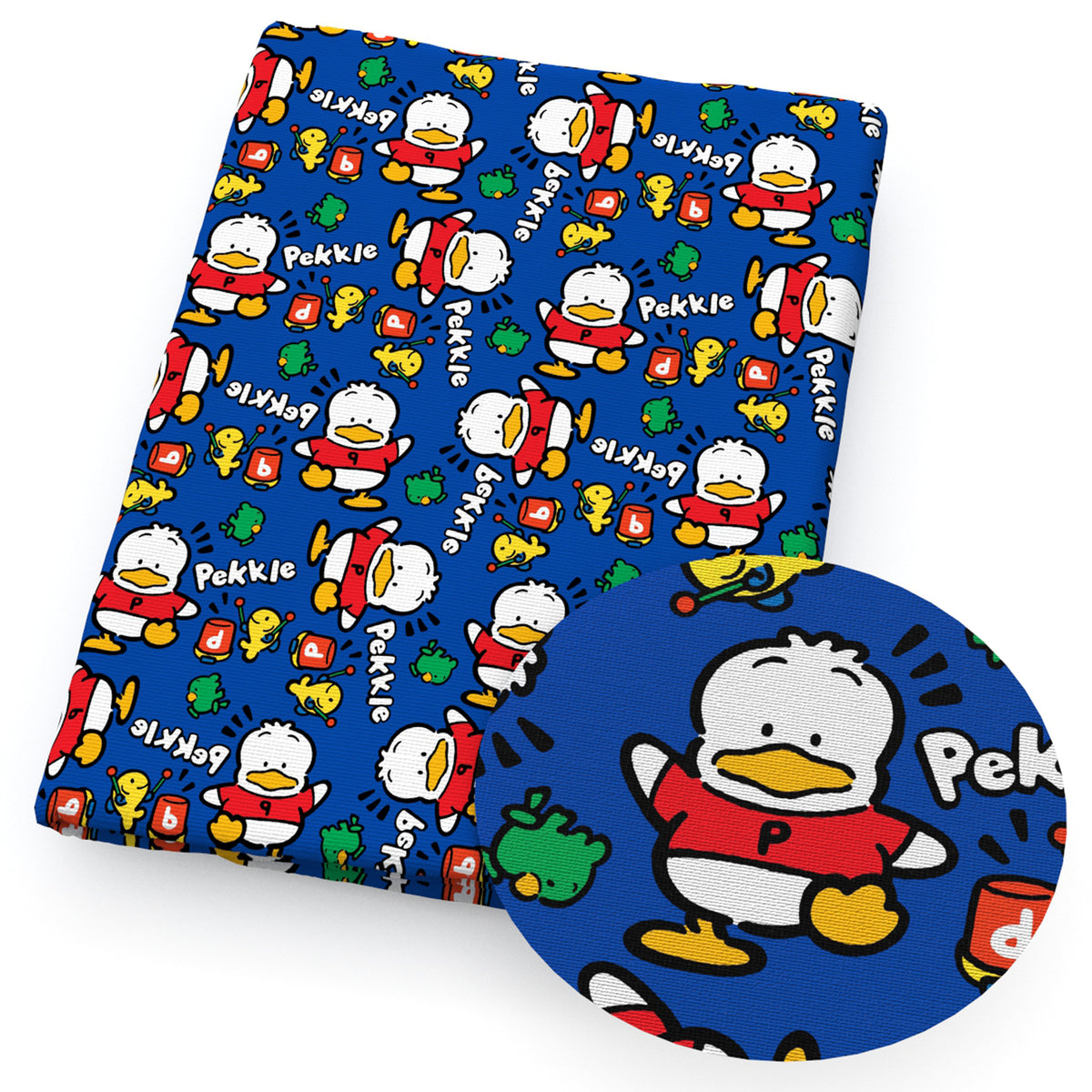 fish navy blue fabric