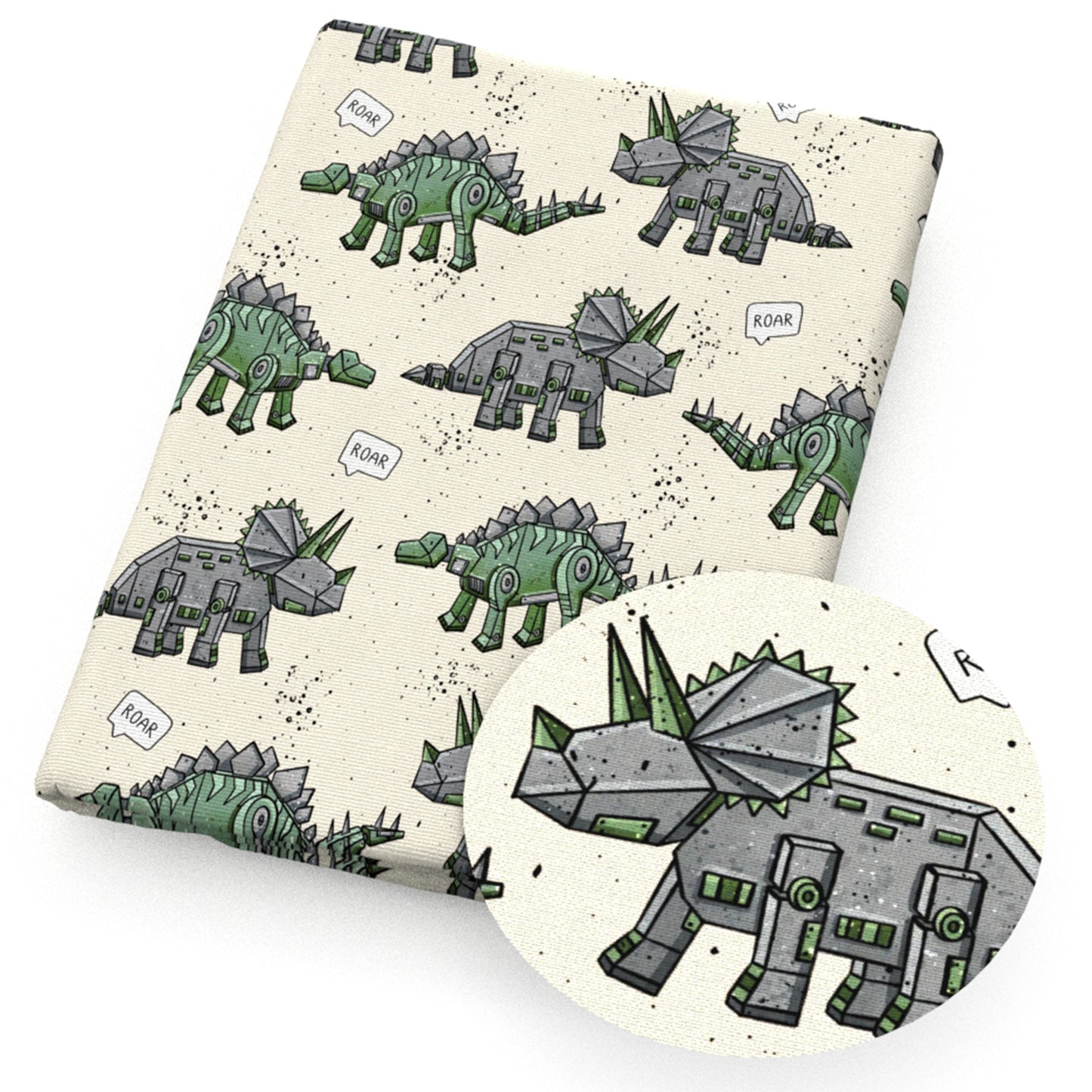 dinosaurs dino letters alphabet fabric