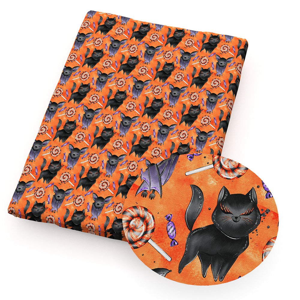 halloween candysweety cat fabric