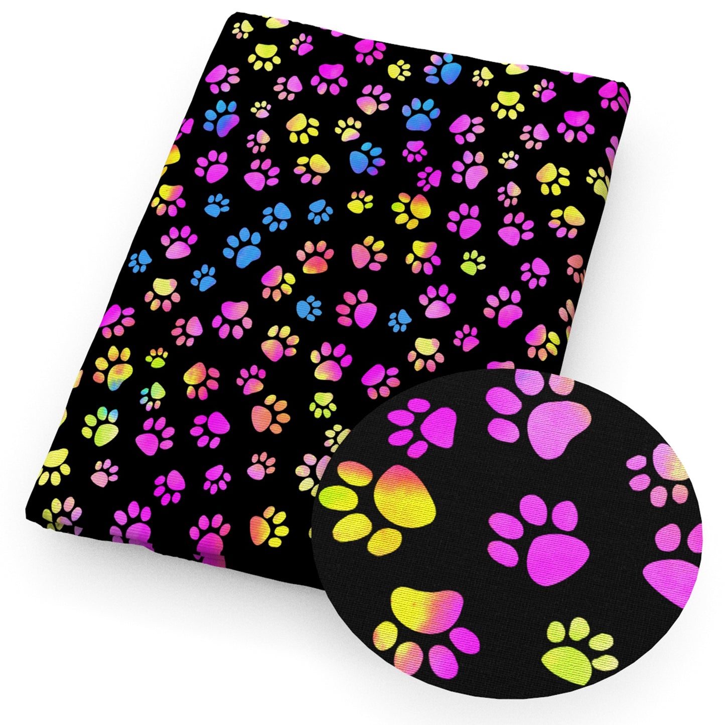 footprint paw tie dye classic picture gallery fabric