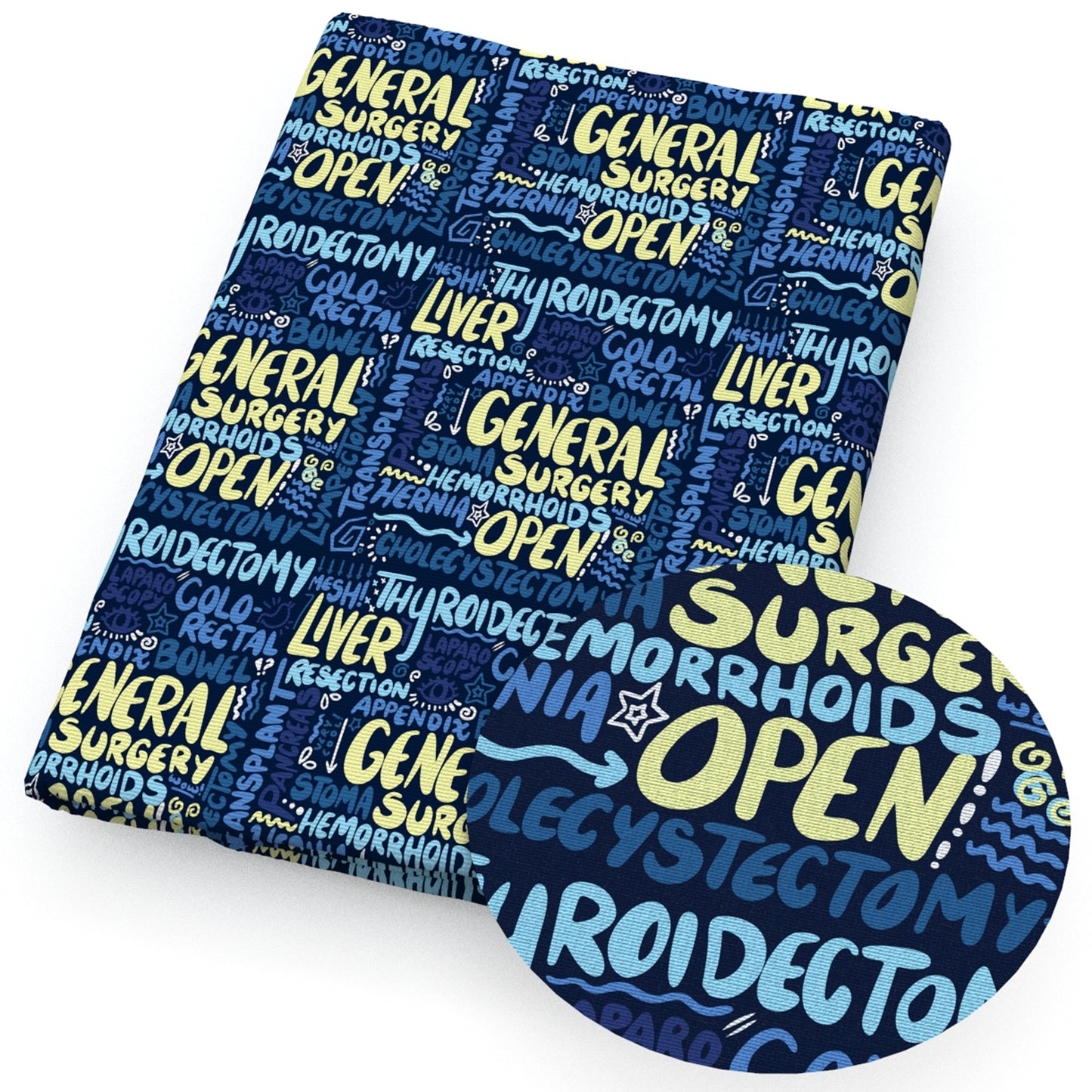 medical design theme fabric