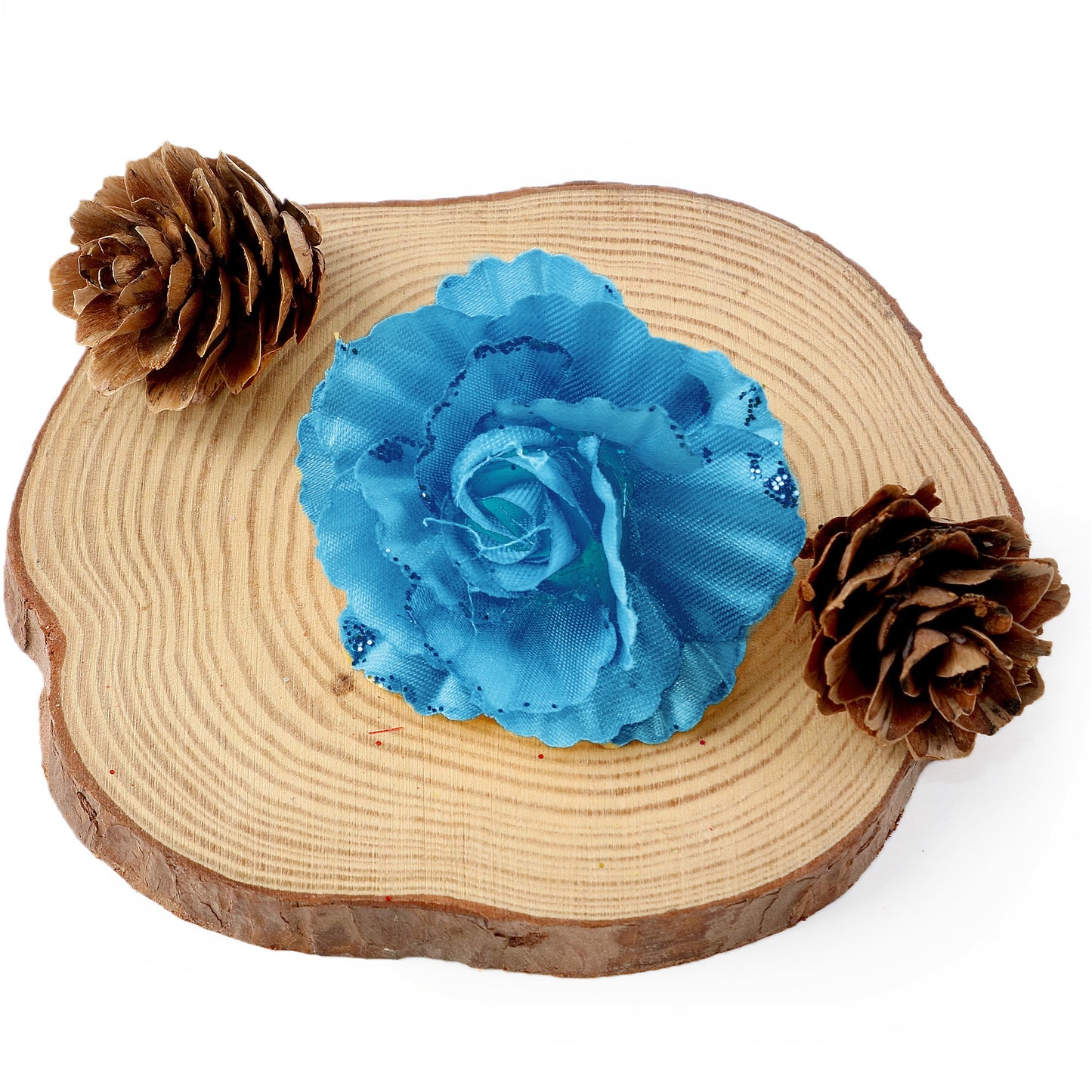 5Pcs Artificial Flowers,Fake Flowers Head Rose Artificial Silk Flower for DIY Card Making & Craft Decorations, Wedding Home Decoration,DIY Scrapbooking Party Birthday Decor